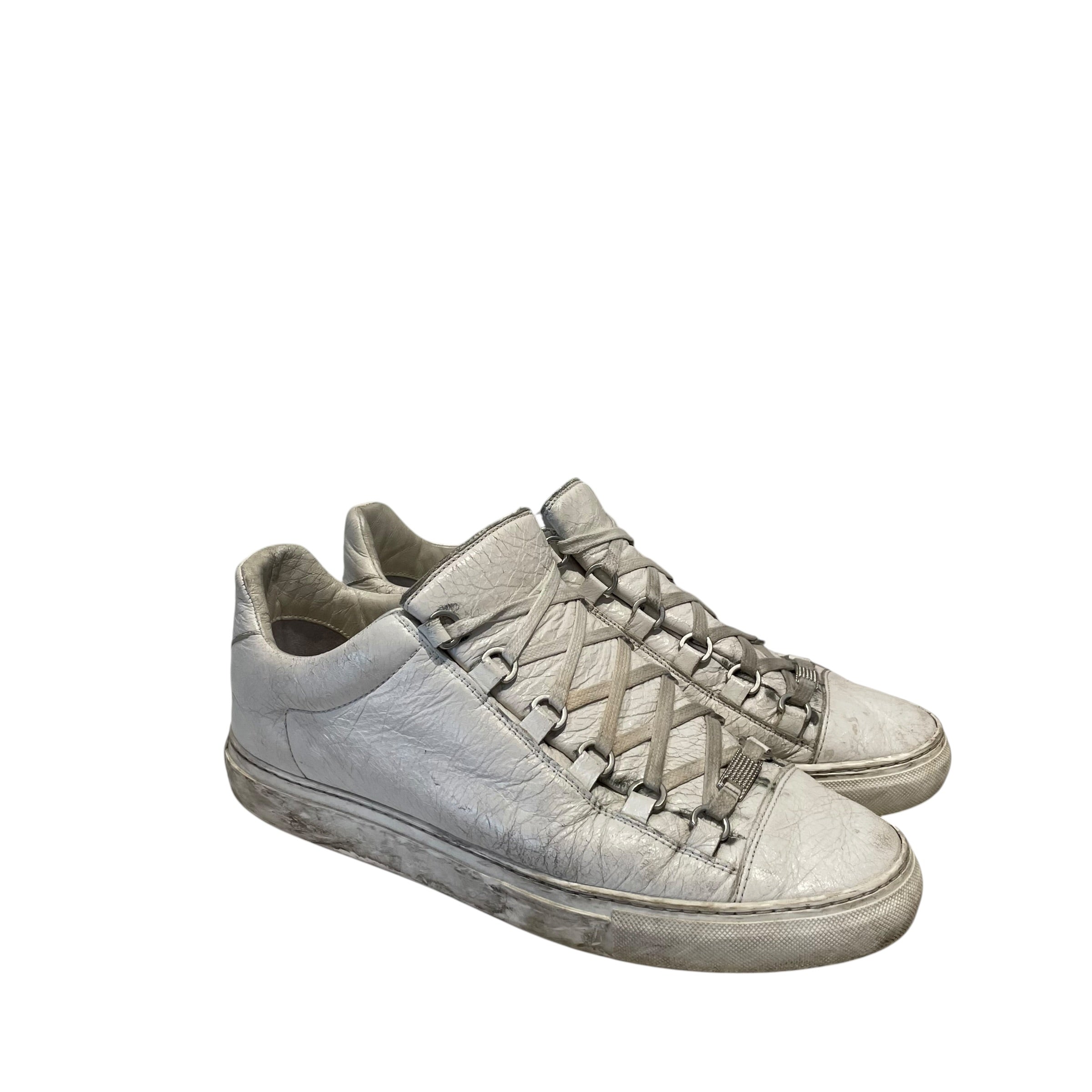 BALENCIAGA/Low-Sneakers/US 9/Leather/WHT/ARENA SNEAKERS view 1