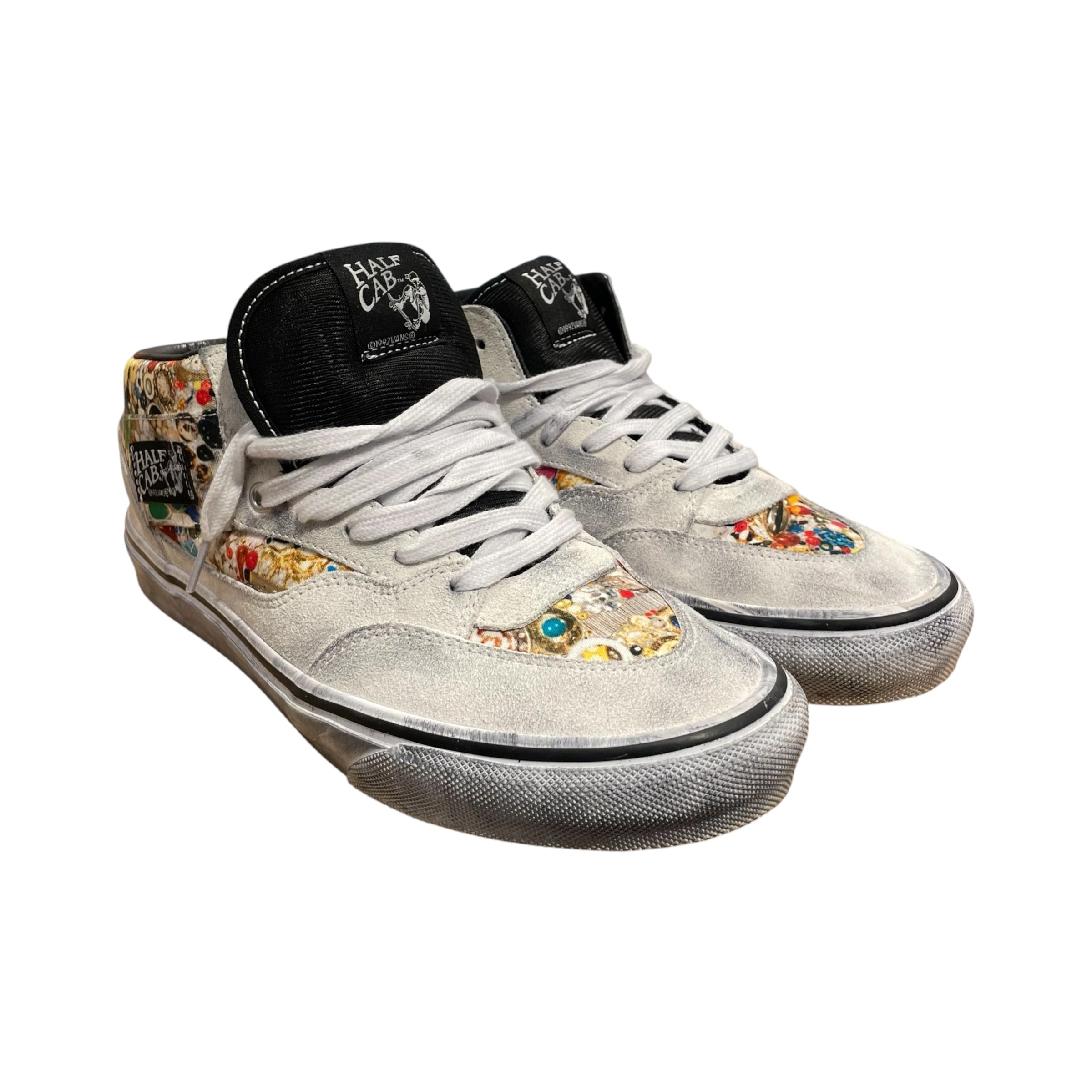 VANS/Supreme/Low-Sneakers/US 10.5/All Over Print/WHT/Mike Kelly Half Cab view 1