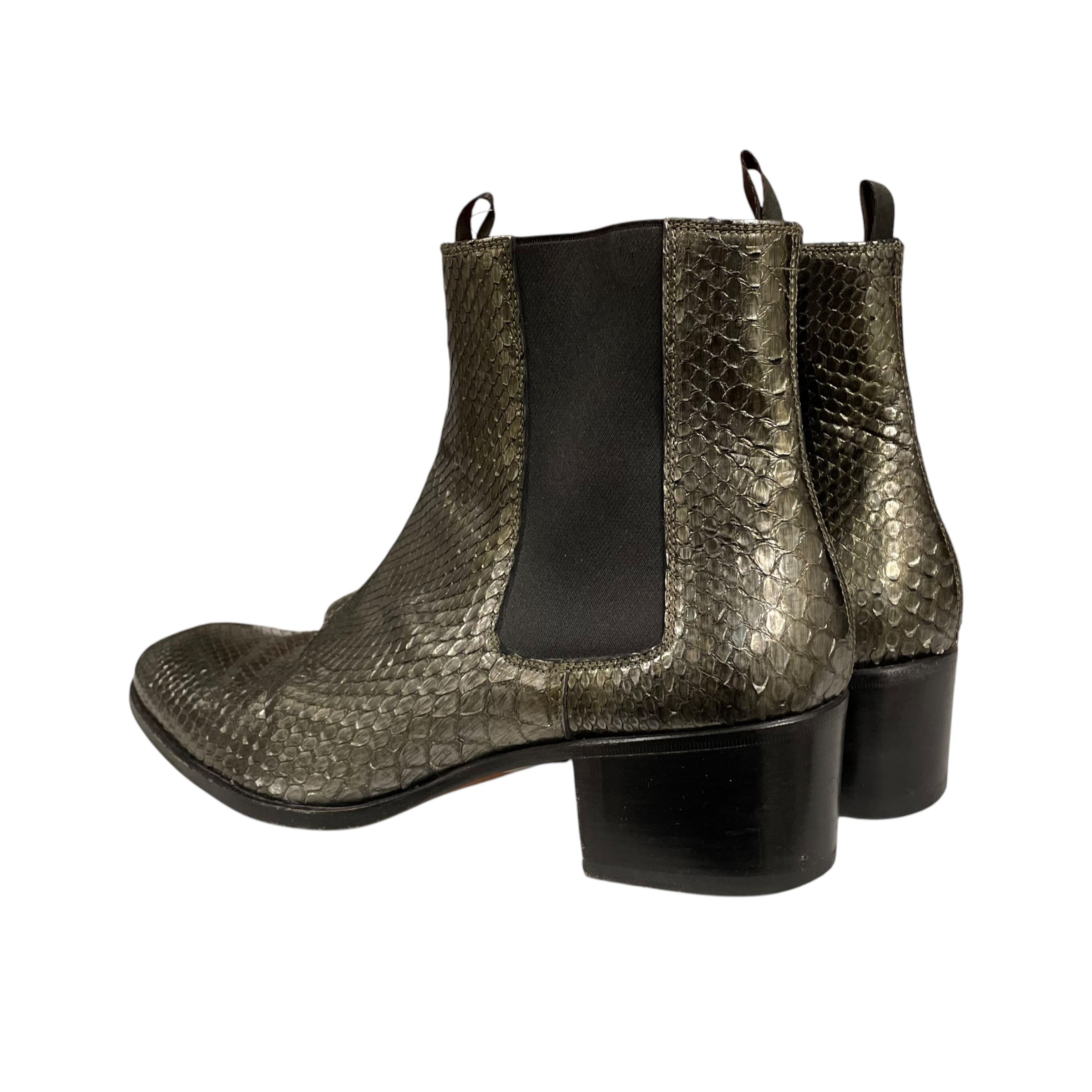 TOM FORD/Chelsea Boots/US 11.5/Leather/GRN/SNAKESKIN view 2