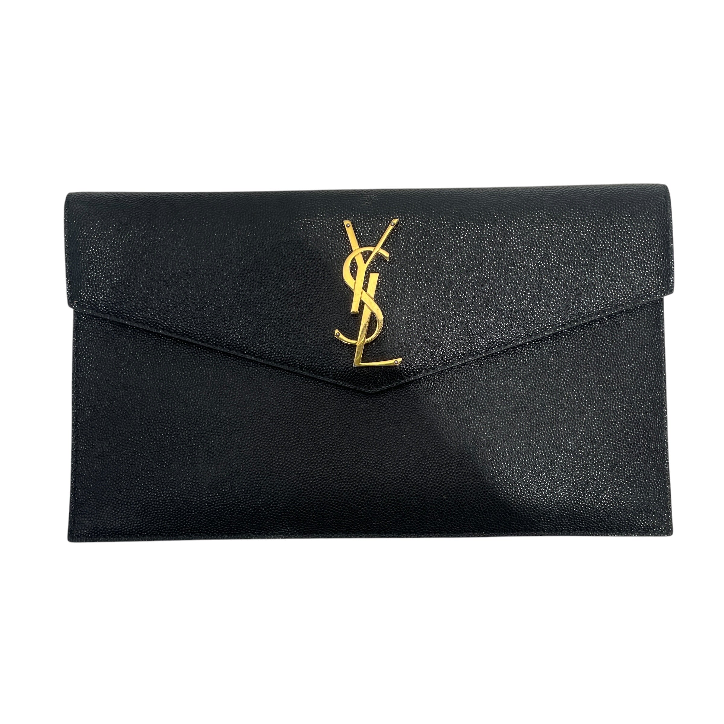 SAINT LAURENT/Clutch Bag/Leather/BLK/ view 1