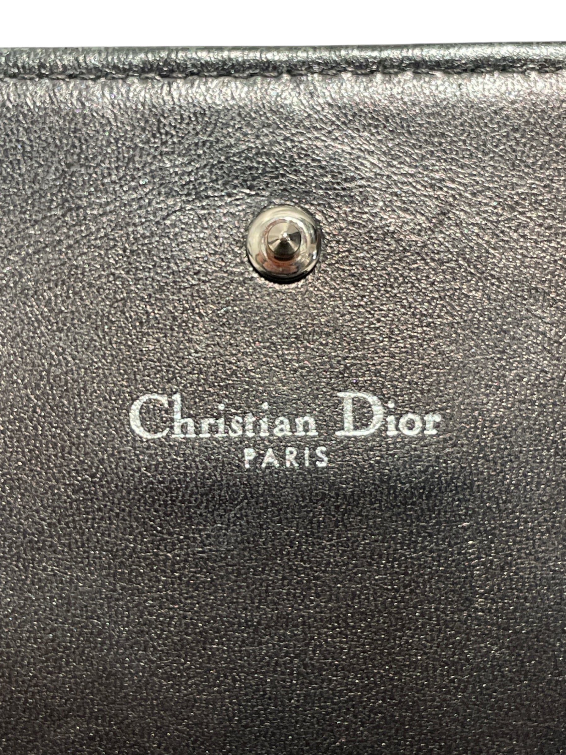 Christian Dior/Bag/Leather/BLK/Diorama leather crossbody bag view 5