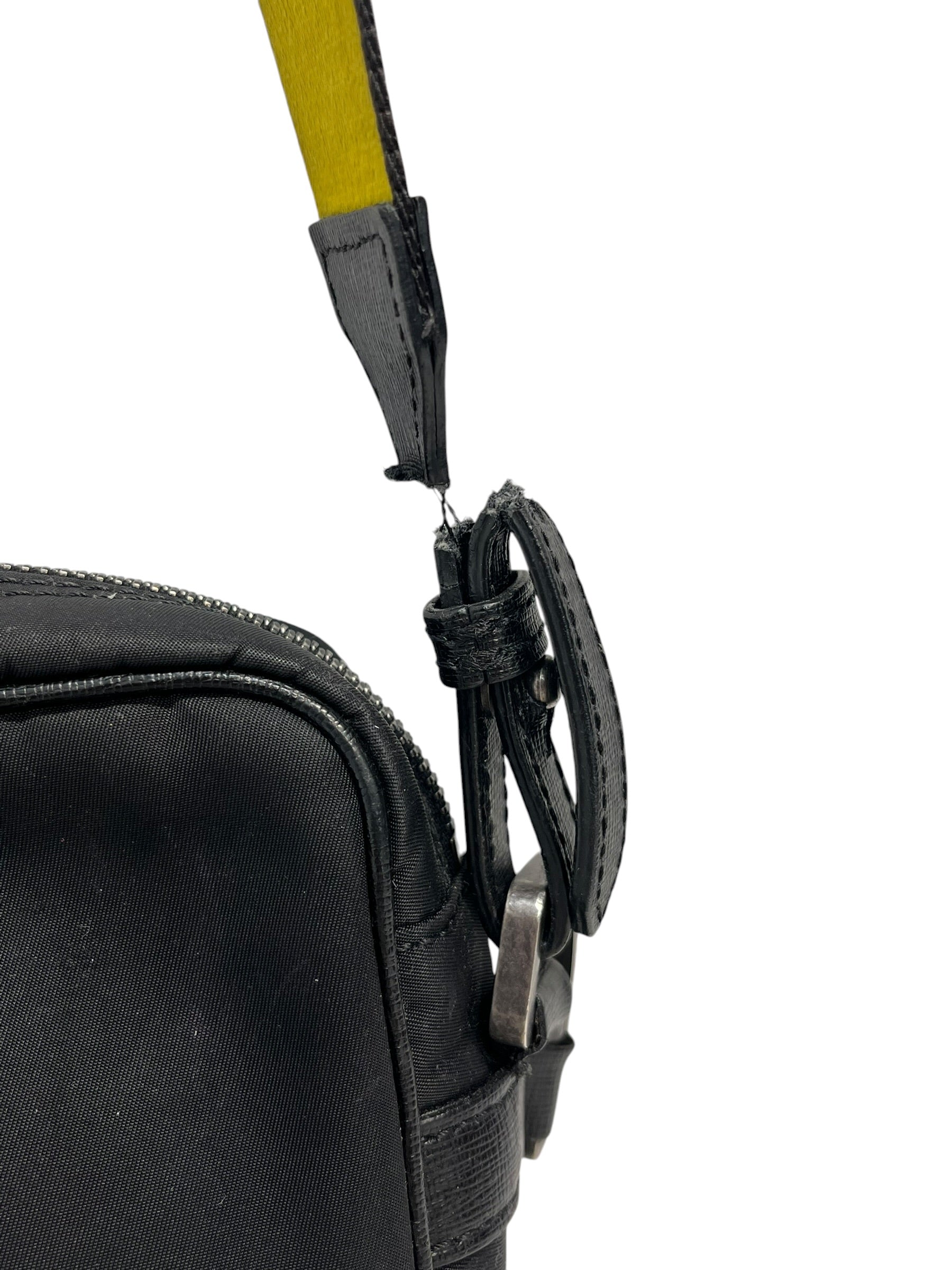 OFF-WHITE/Cross Body Bag/Nylon/BLK/industrial strap/rectangle bag view 2