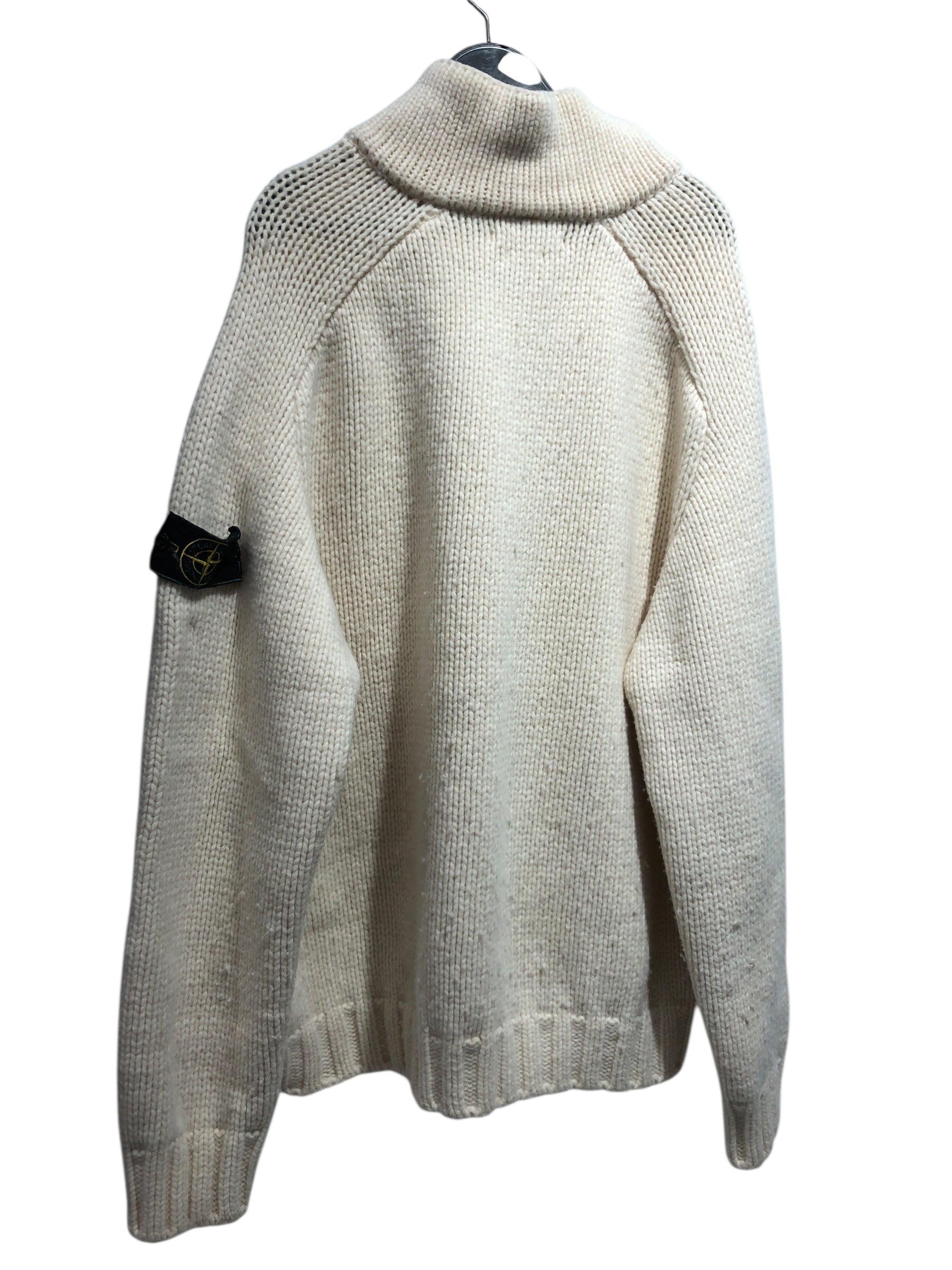 STONE ISLAND/Heavy Sweater/XXL/Wool/WHT/ view 2