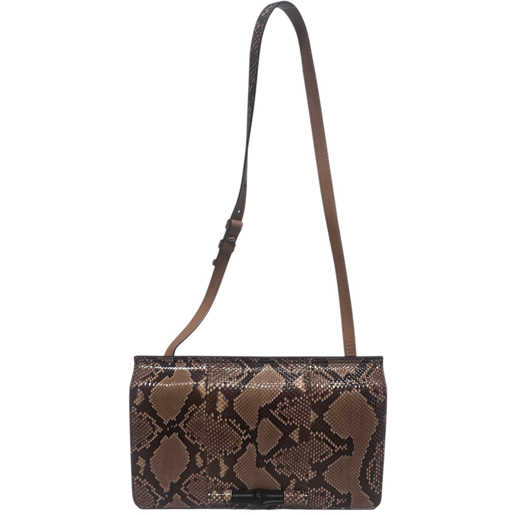 GUCCI/Cross Body Bag/Animal Pattern/BRW/python view 1