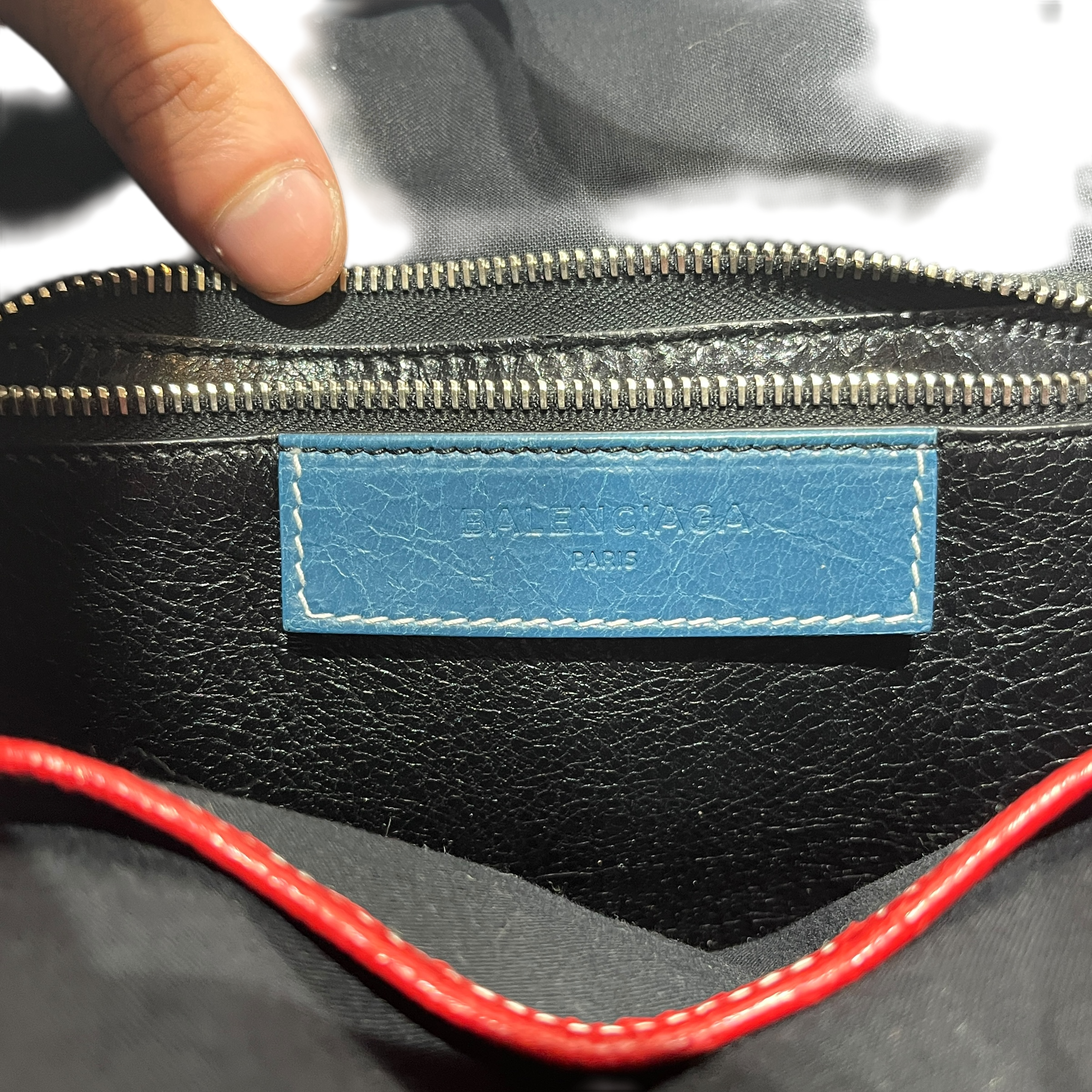 BALENCIAGA/Cross Body Bag/Stripe/Leather/MLT/MULTICOLOR BAZAR TOTE view 6