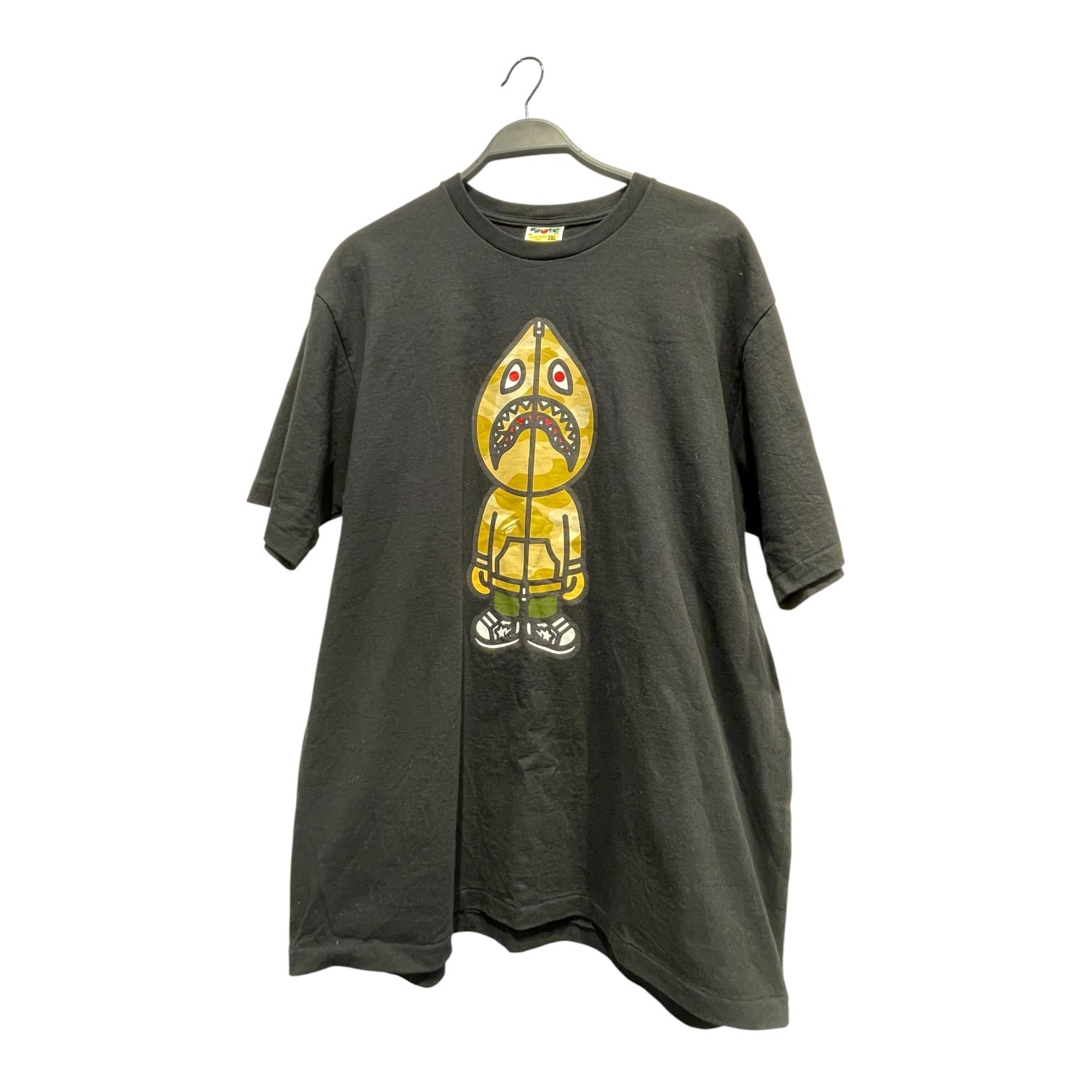 BAPE STA!/T-Shirt/XXL/BLK/CLASSIC MILO YELLOW SHARK view 1
