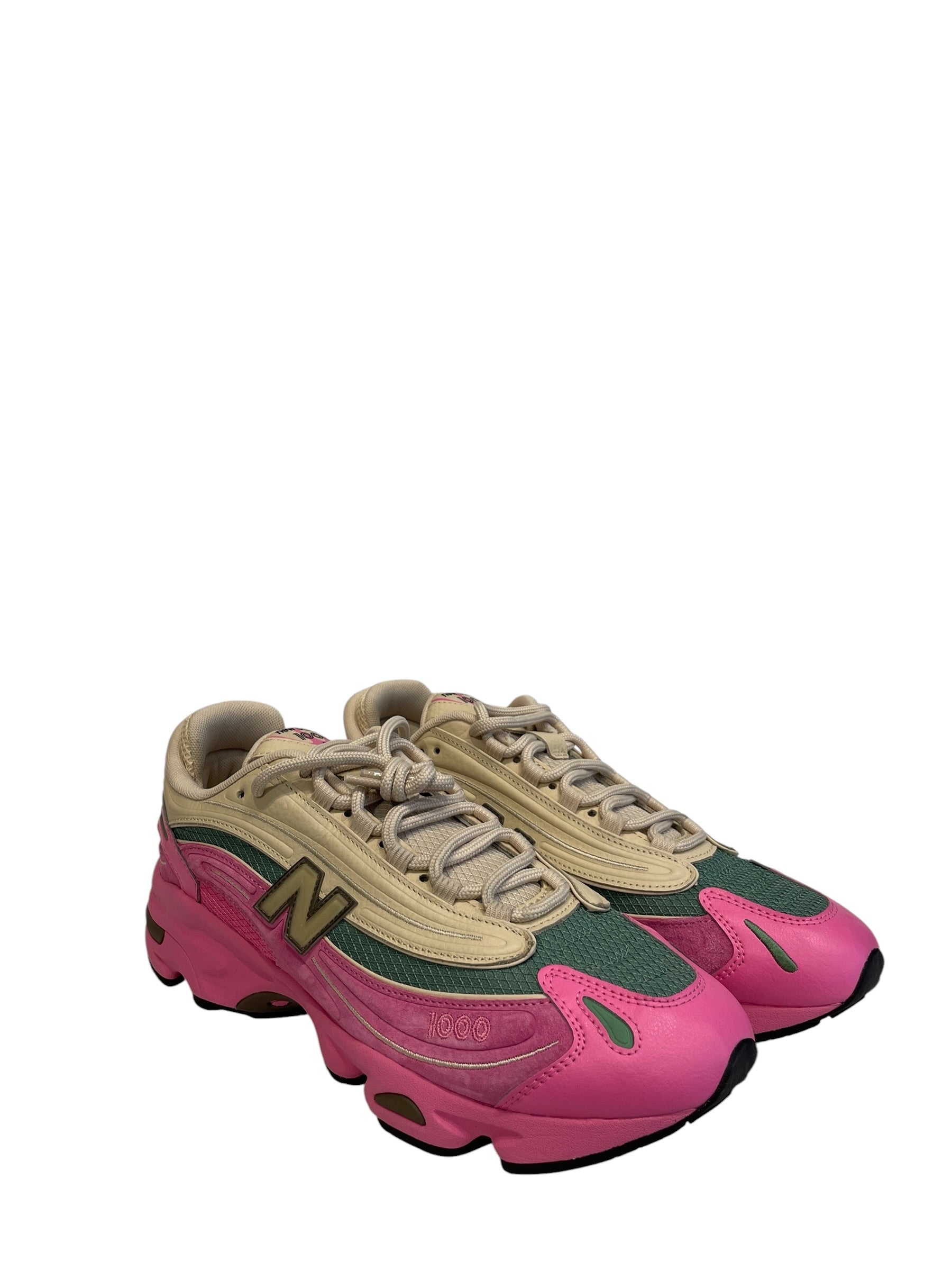 NEW BALANCE/Low-Sneakers/US 12/Leather/PNK/NEW BALANCE 1000 REAL PINK SAN view 1