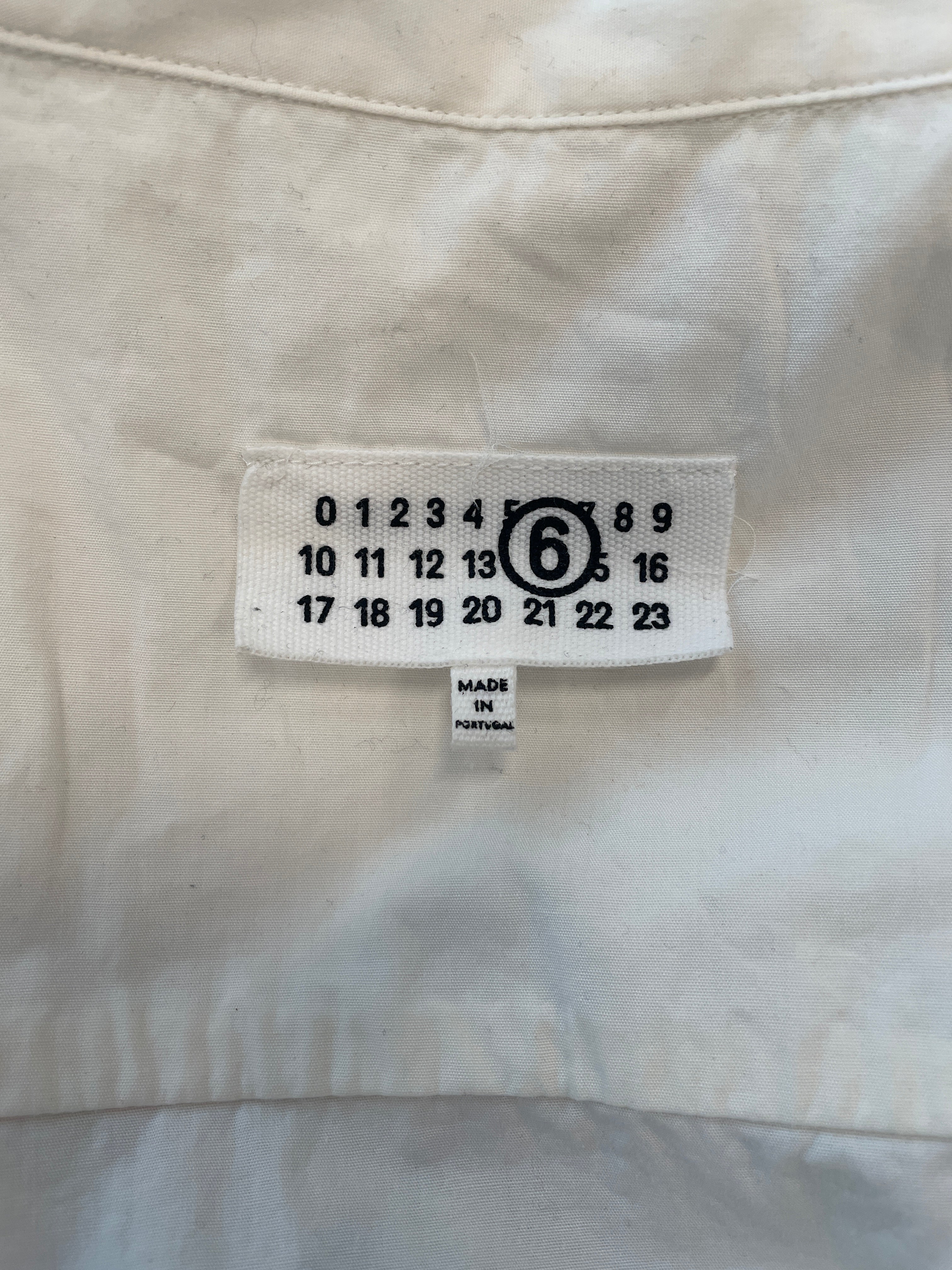 MM6/LS Shirt/52/Cotton/WHT/YLW TAG view 4