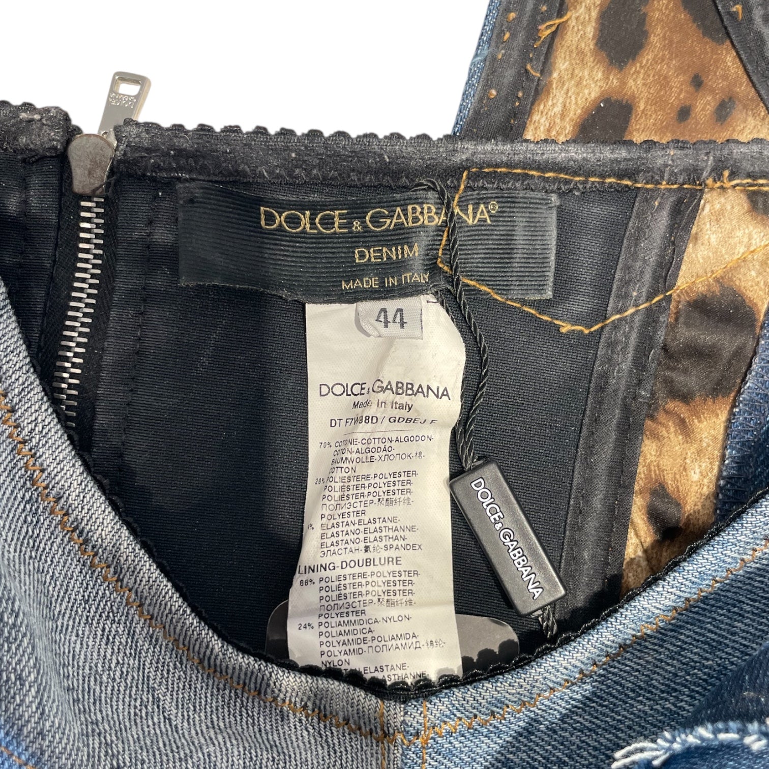 DOLCE&GABBANA/Camisole/44/Cotton/BLU/ view 3