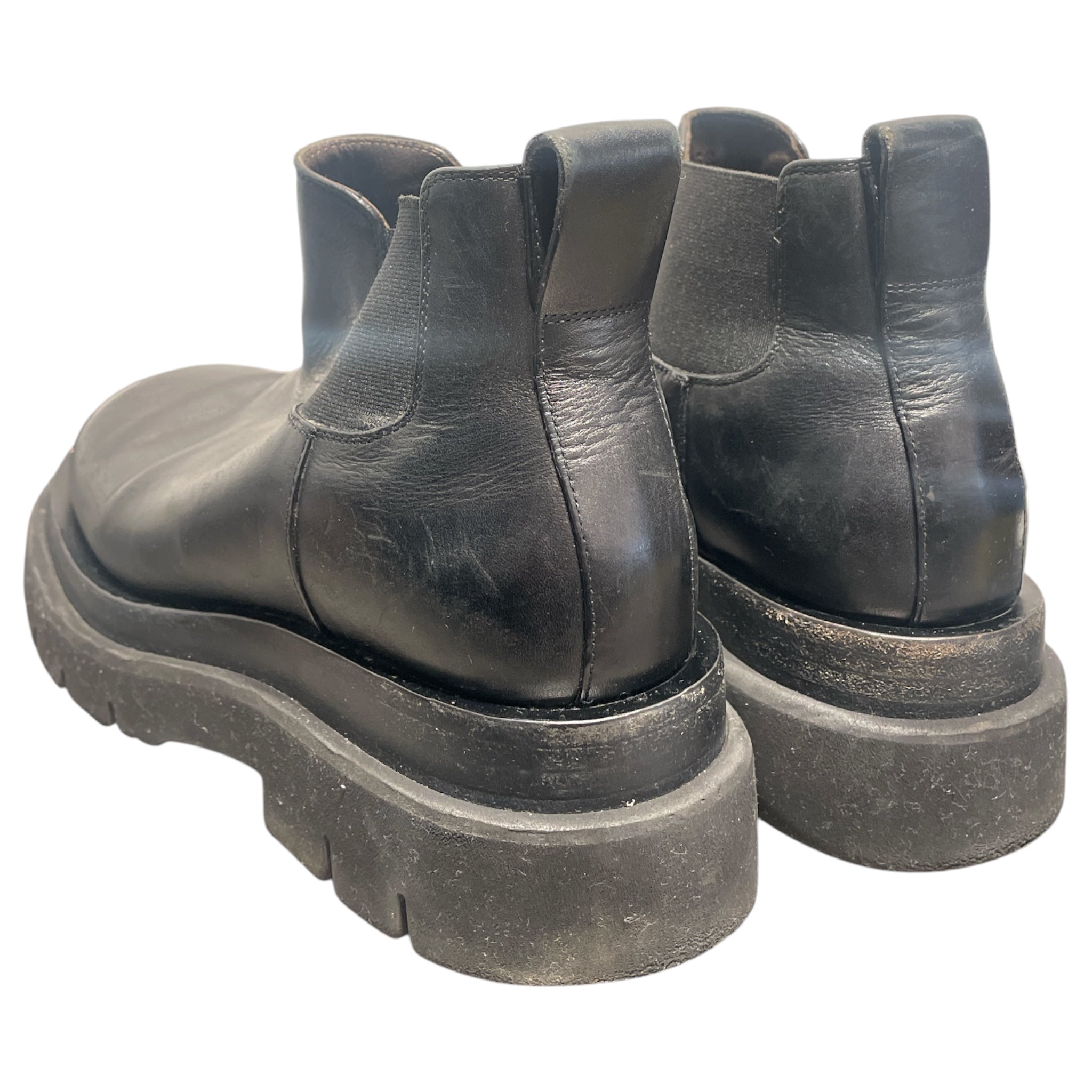 BOTTEGA VENETA/Ankle Boots/EU 38/Leather/BLK/Chelsea Ankle Lug Boots view 2