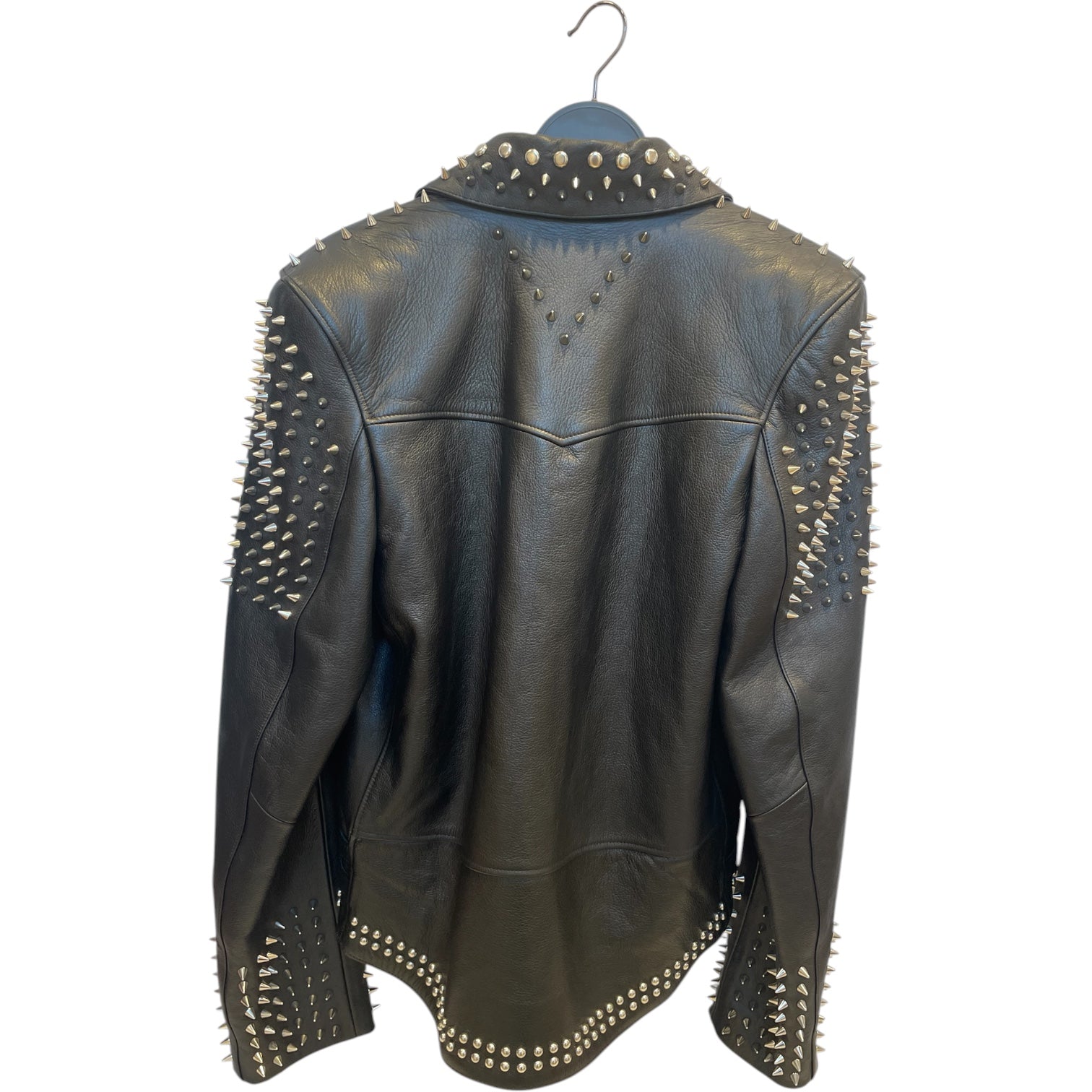TOMMY HILFIGER/Leather Jkt/XS/Leather/BLK/ALL OVER STUD,HOUNDSTOOTH view 2
