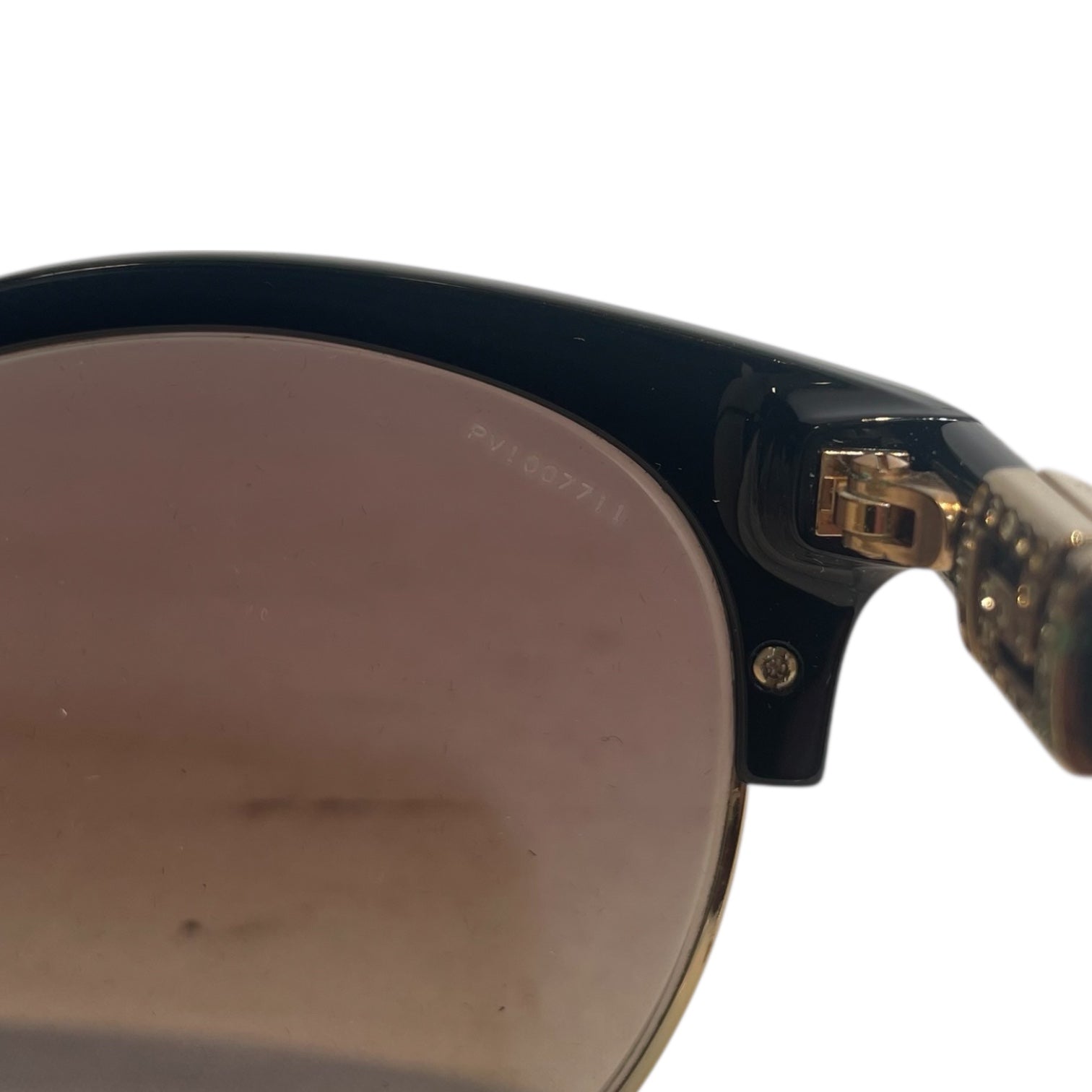 VERSACE/Sunglasses/Metal/BLK/jewel logo sides view 3
