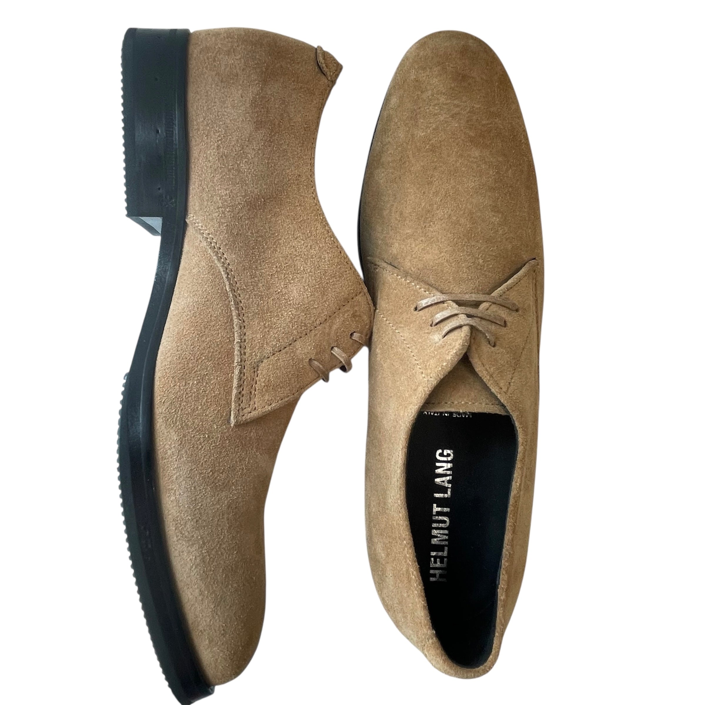 Helmut Lang/Loafers/EU 37/Suede/BEG/suede beige loafer view 4