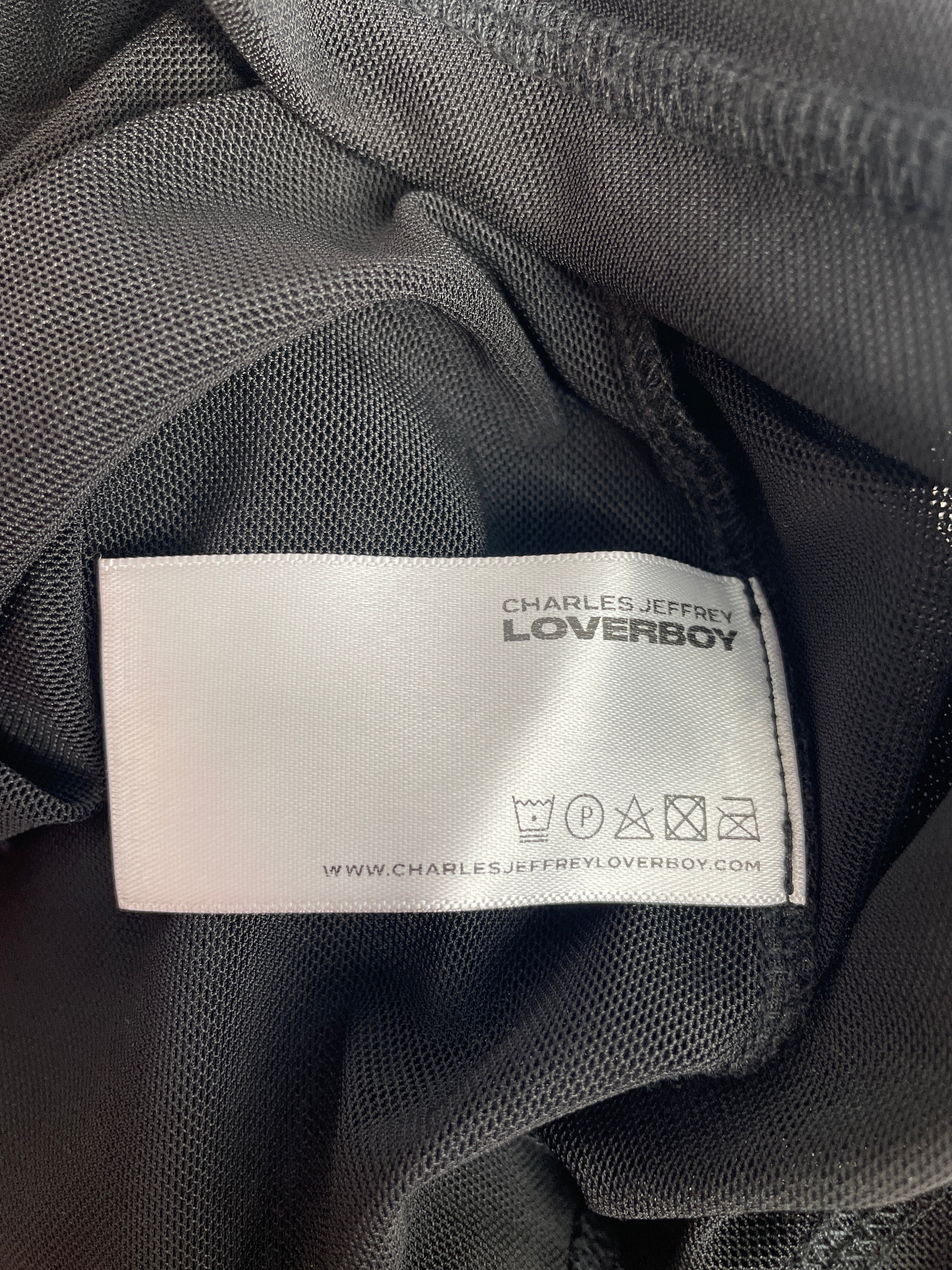 CHARLES JEFFREY LOVERBOY/LS T-Shirt/S/Nylon/BLK/MESH/PORNHUB view 4