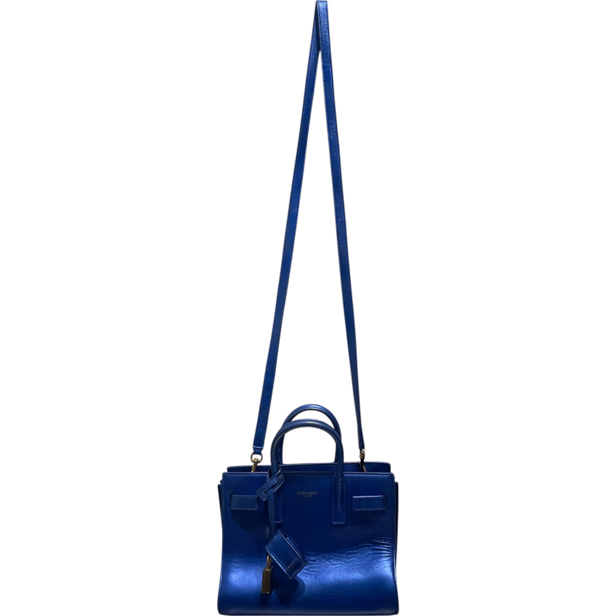 SAINT LAURENT/Cross Body Bag/Leather/BLU/SAC DE JOUR view 1