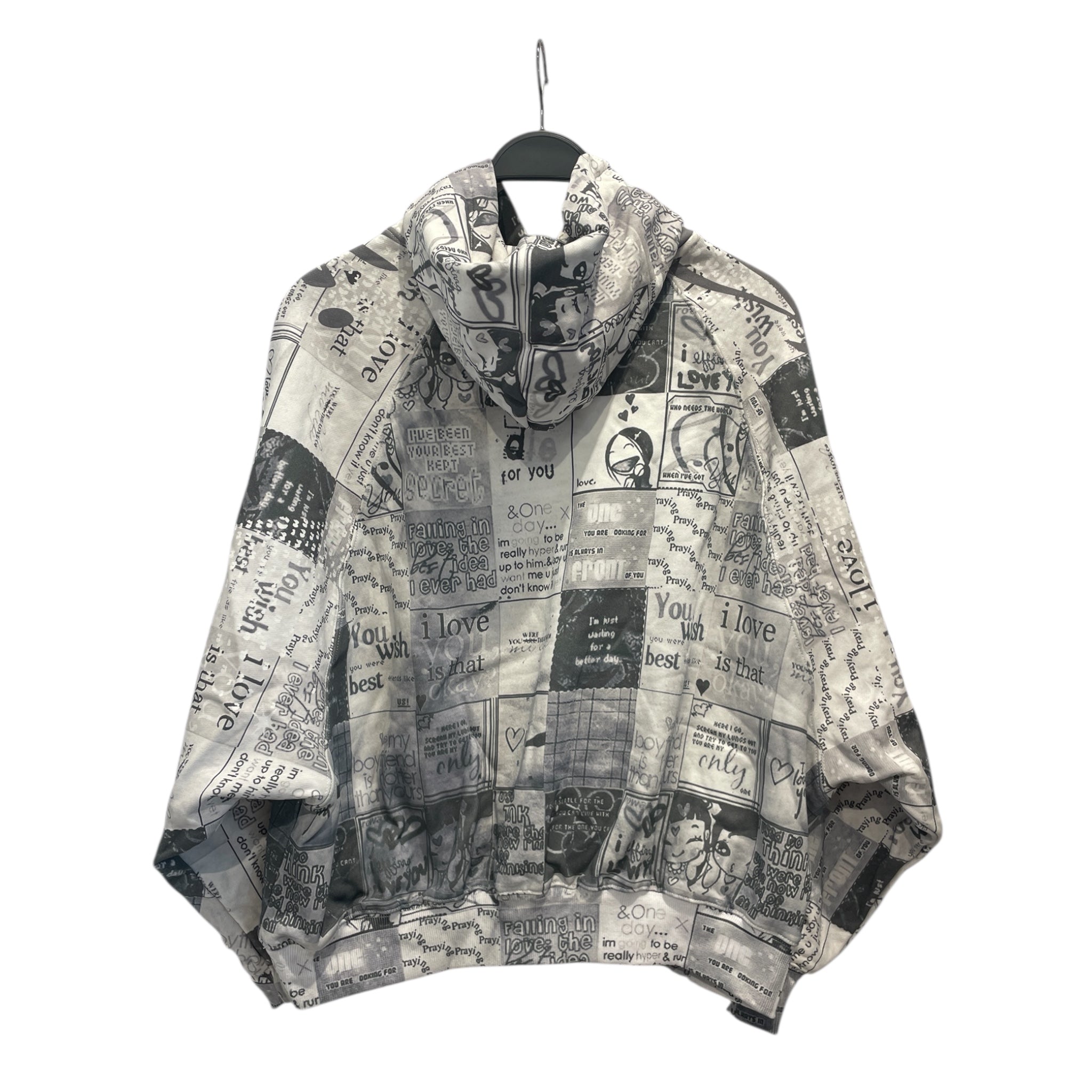 Praying/Hoodie/L/All Over Print/Cotton/GRY/ view 2