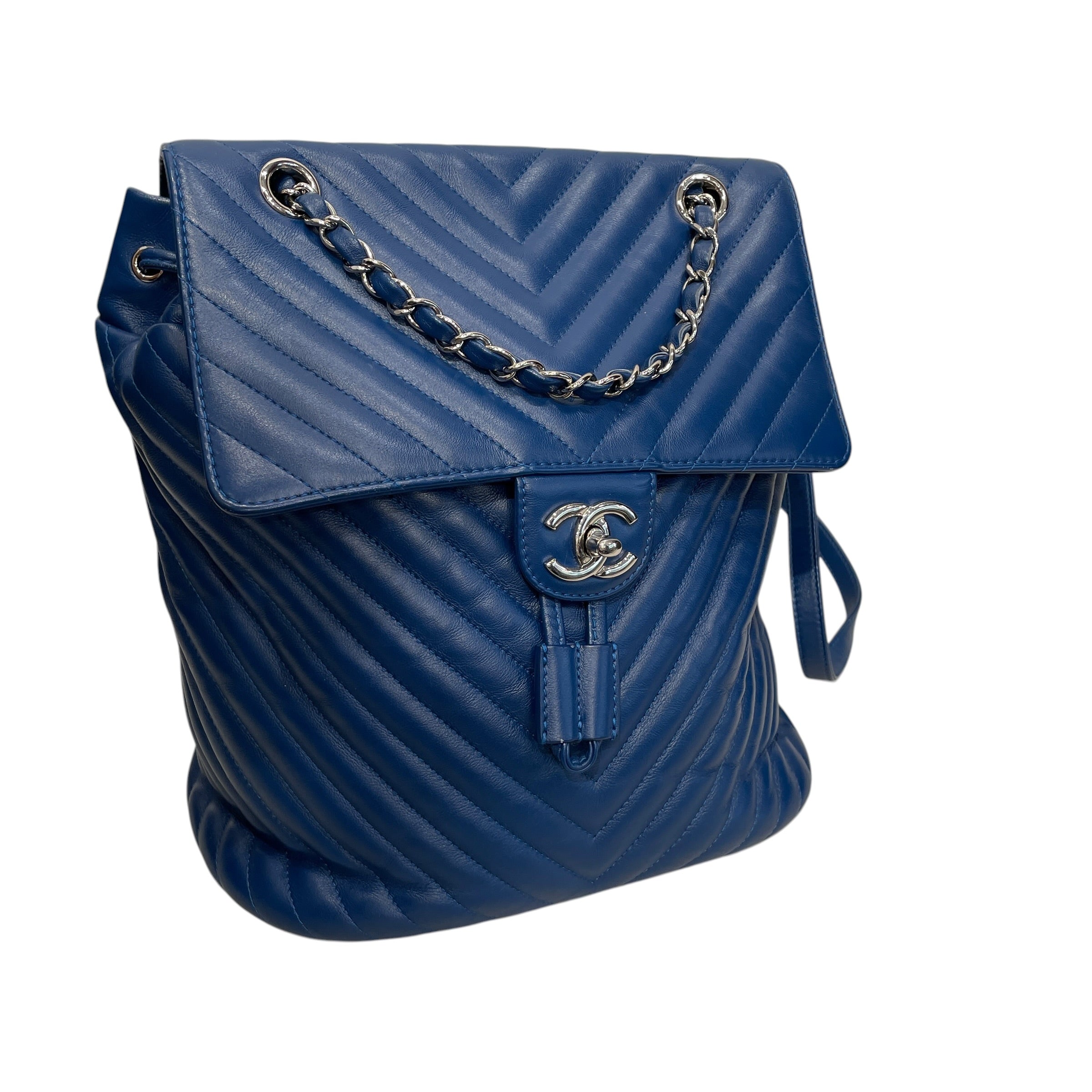 CHANEL/Backpack/Leather/BLU/23980698 view 4