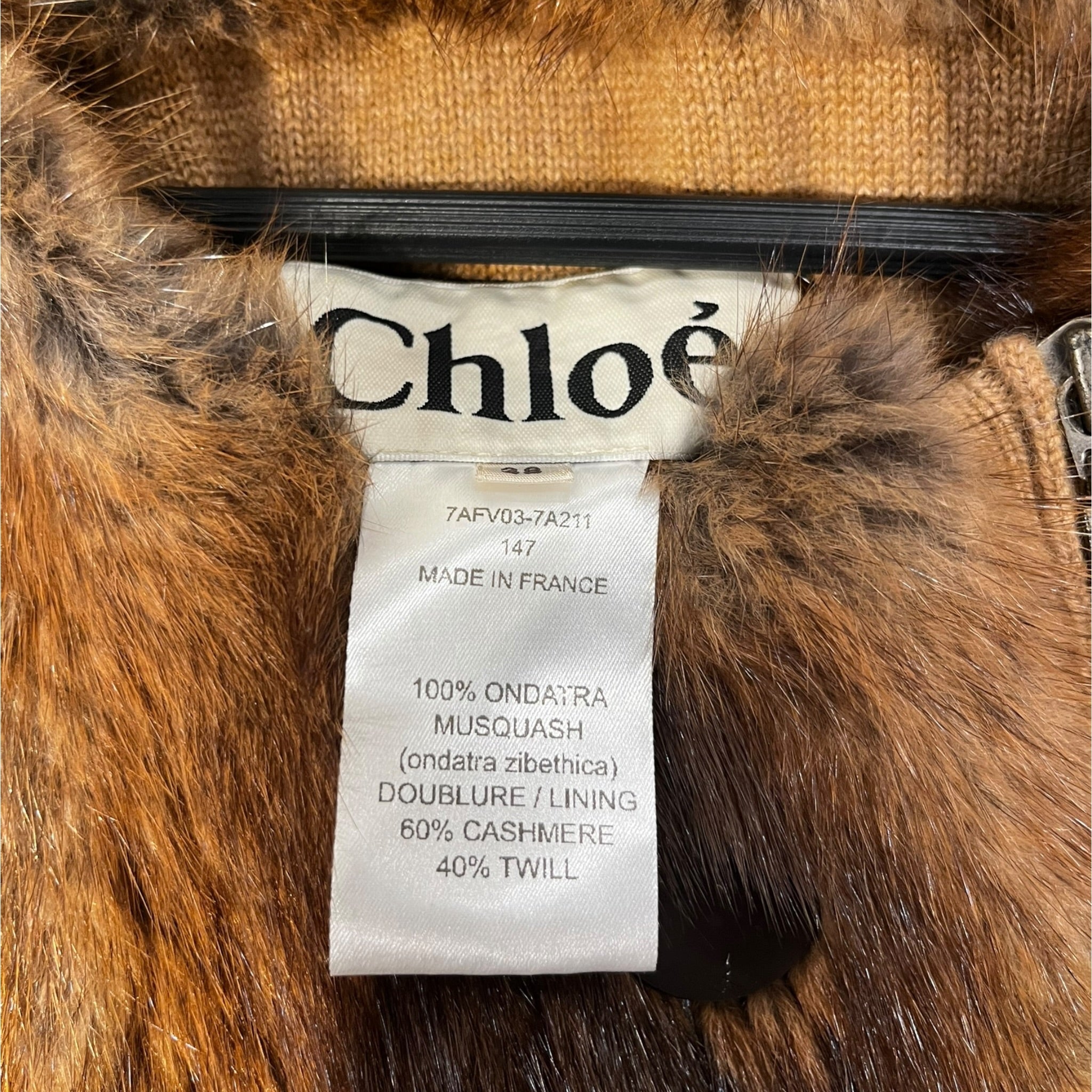 Chloe/Coat/38/Fur/BRW/74FV03-7A211 view 3