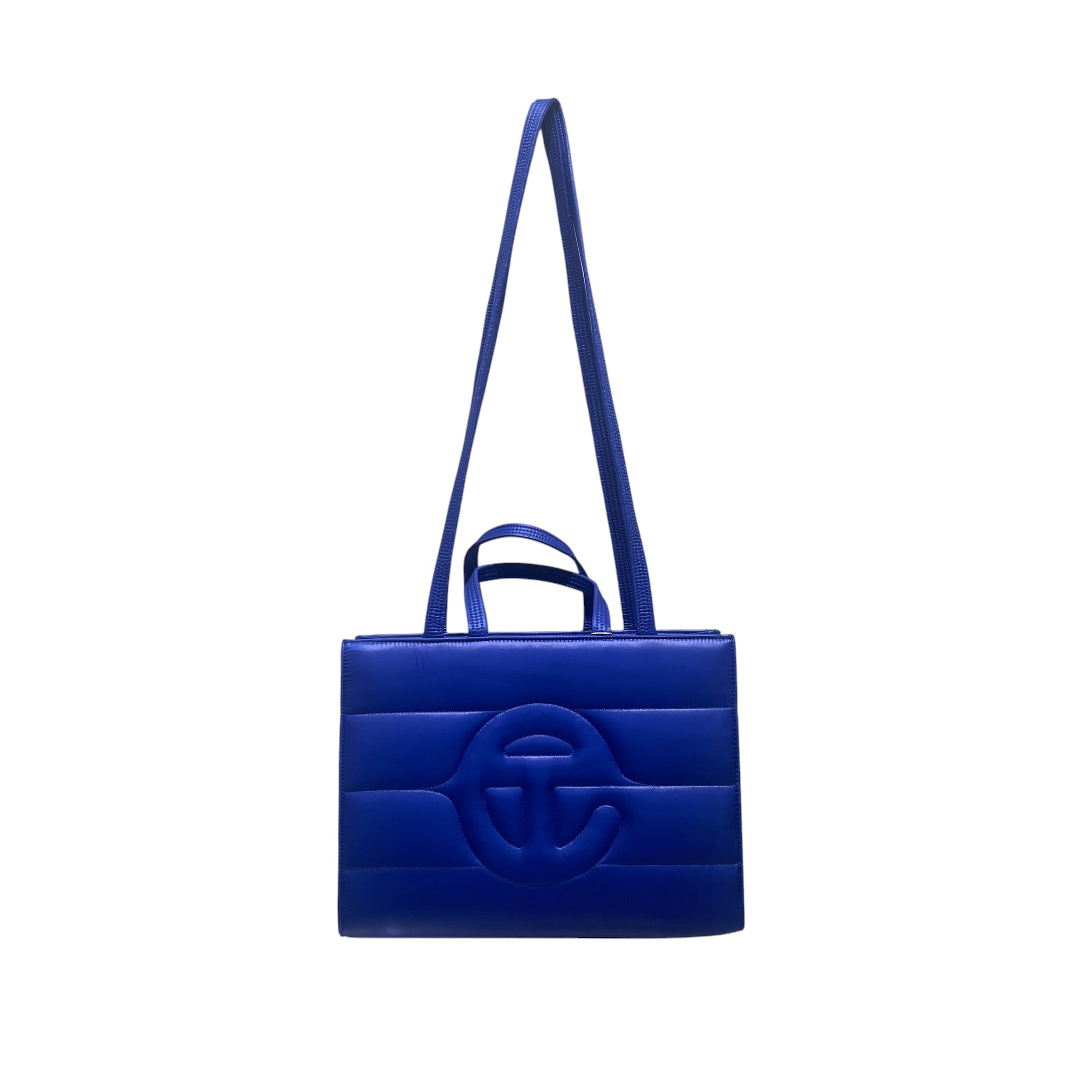 Telfar/MOOSE KNUCKLES/Tote Bag/Polyester/BLU/PUFFER TOTE BAG MOOSE KNUCKLES view 1