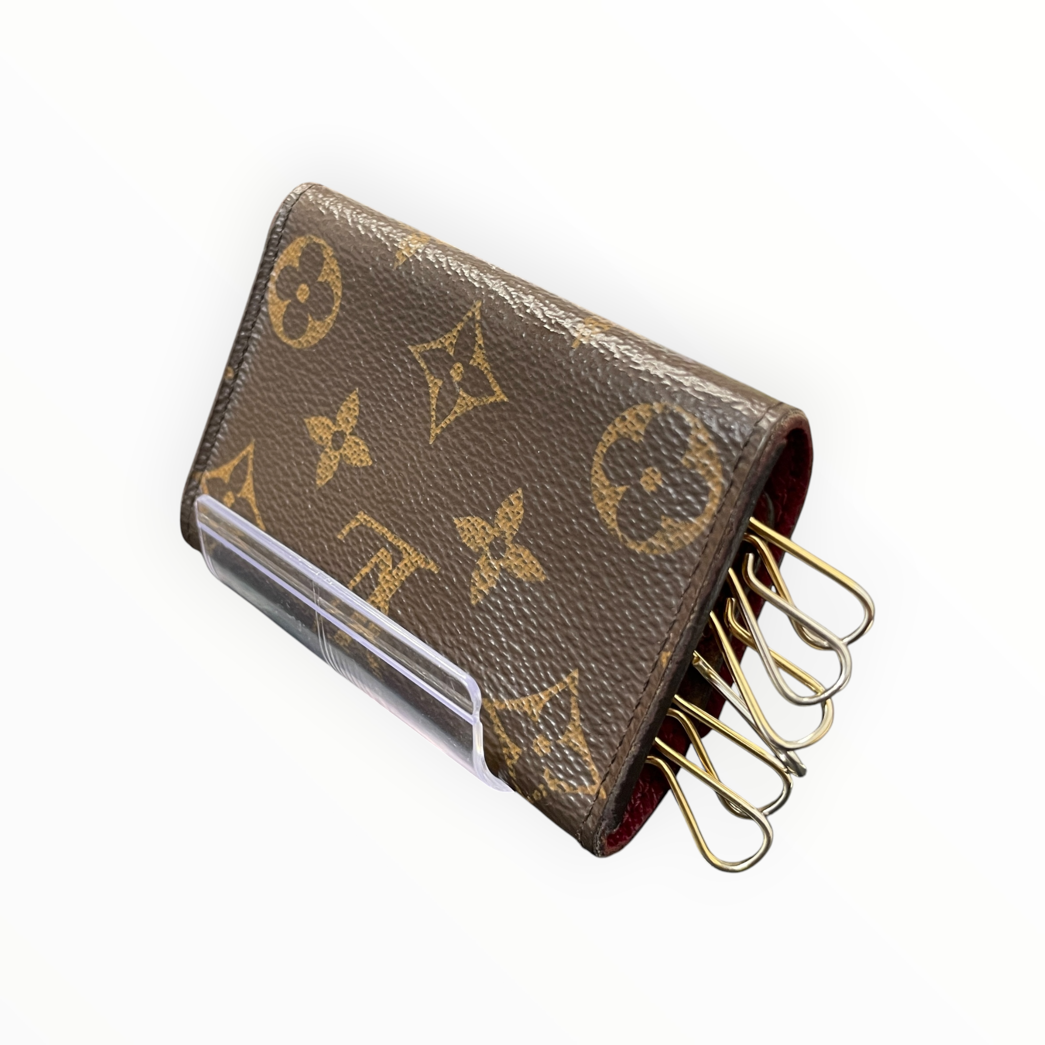 LOUIS VUITTON/Wallet/Monogram/Leather/BRW/L's/key holder view 2