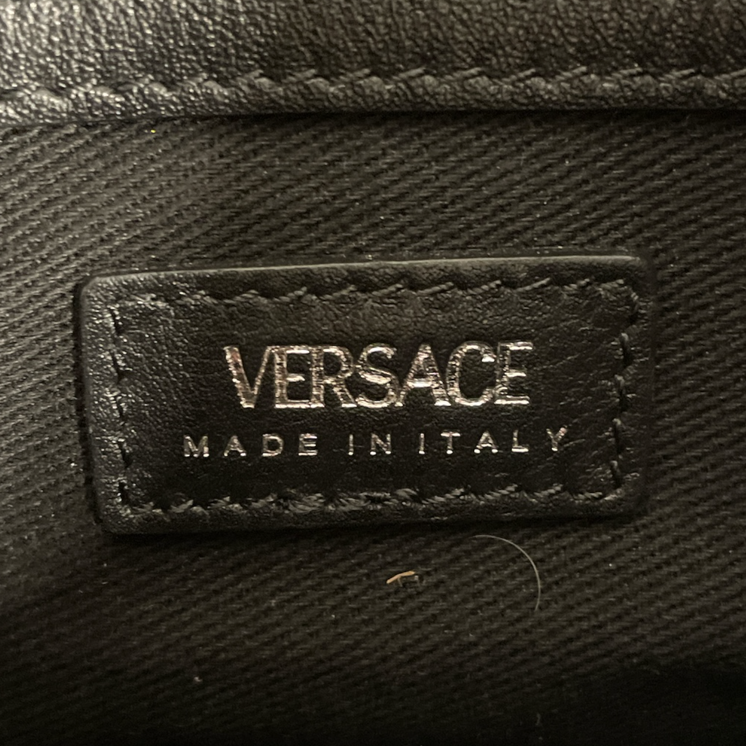 VERSACE/Hand Bag/Leather/BLK/MINI REPEAT MEDUSA BAG view 3