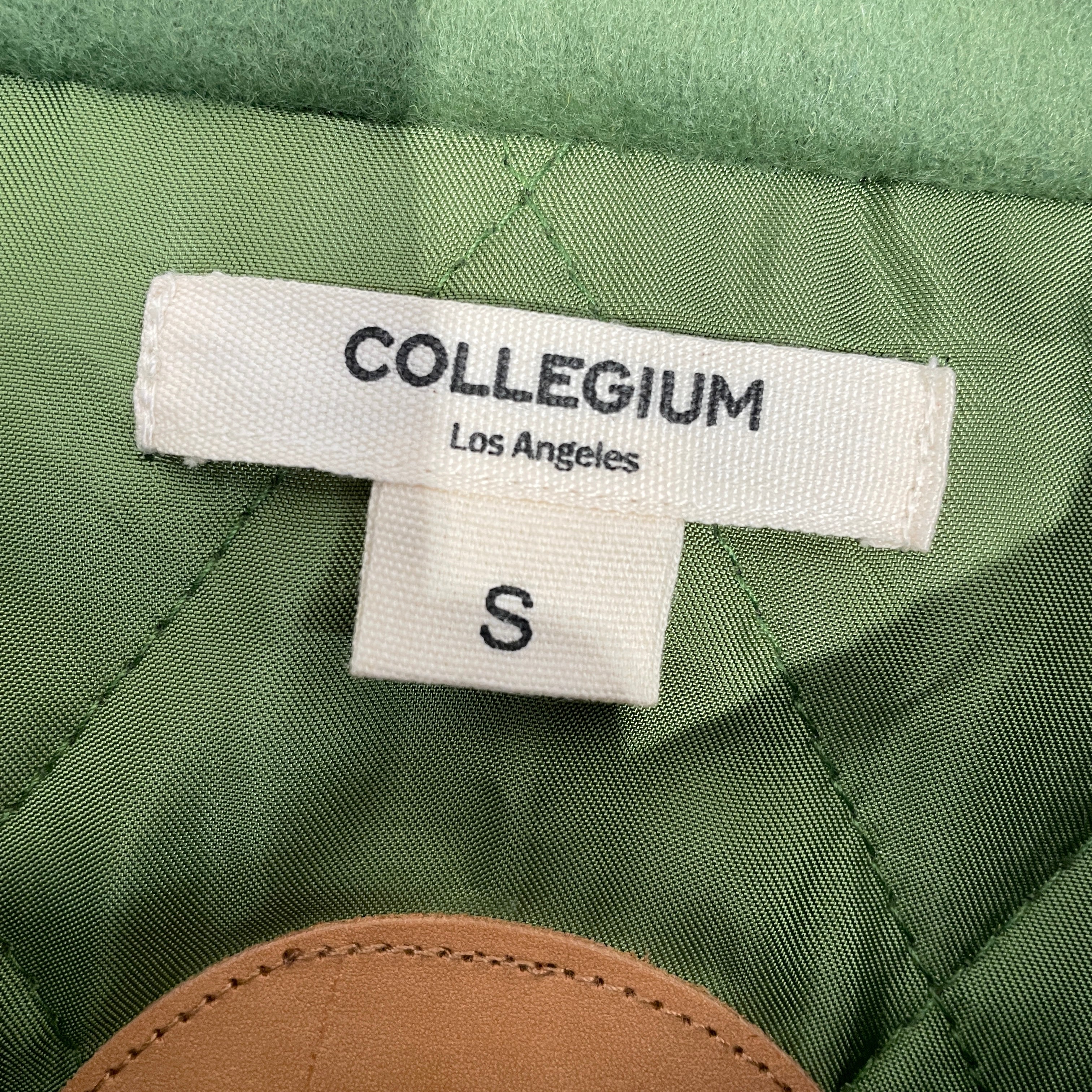 COLLEGIUM/Souvenir Jkt/S/Wool/GRN/Pillar Uniform Varsity Jacket view 3