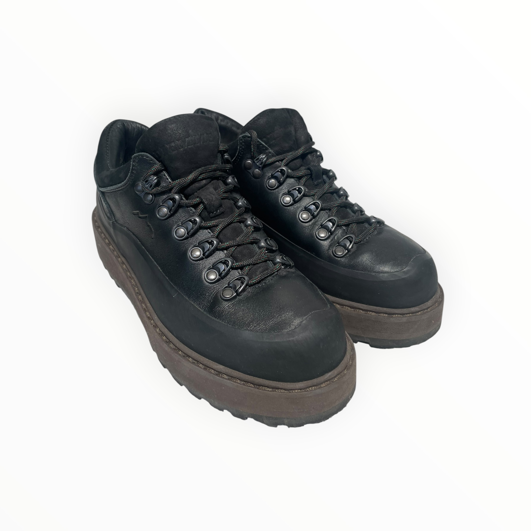 diemme/Loafers/EU 38/Leather/BLK/green in the laces view 1