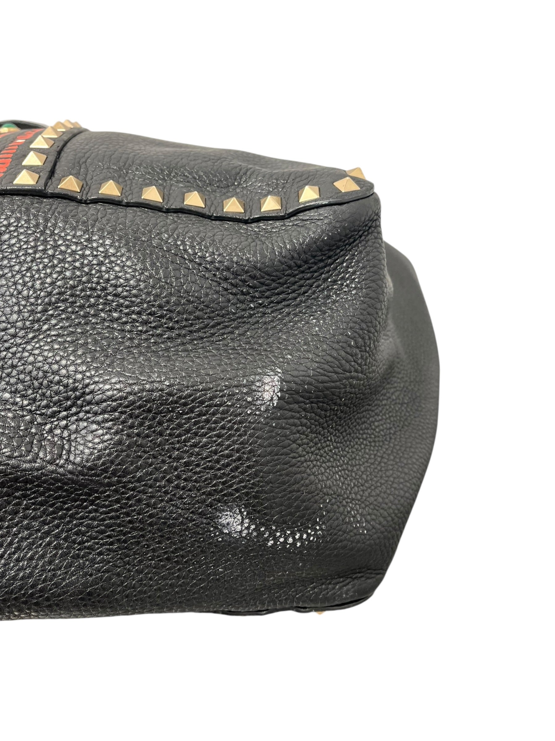 VALENTINO/Tote Bag/Border/Leather/BLK/ROCKSTUD TOTE view 7