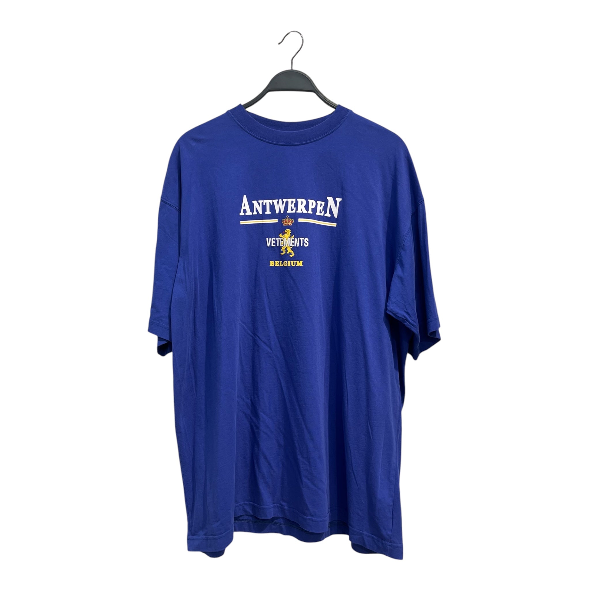 VETEMENTS/T-Shirt/S/Cotton/BLU/ANTWERPEN view 1