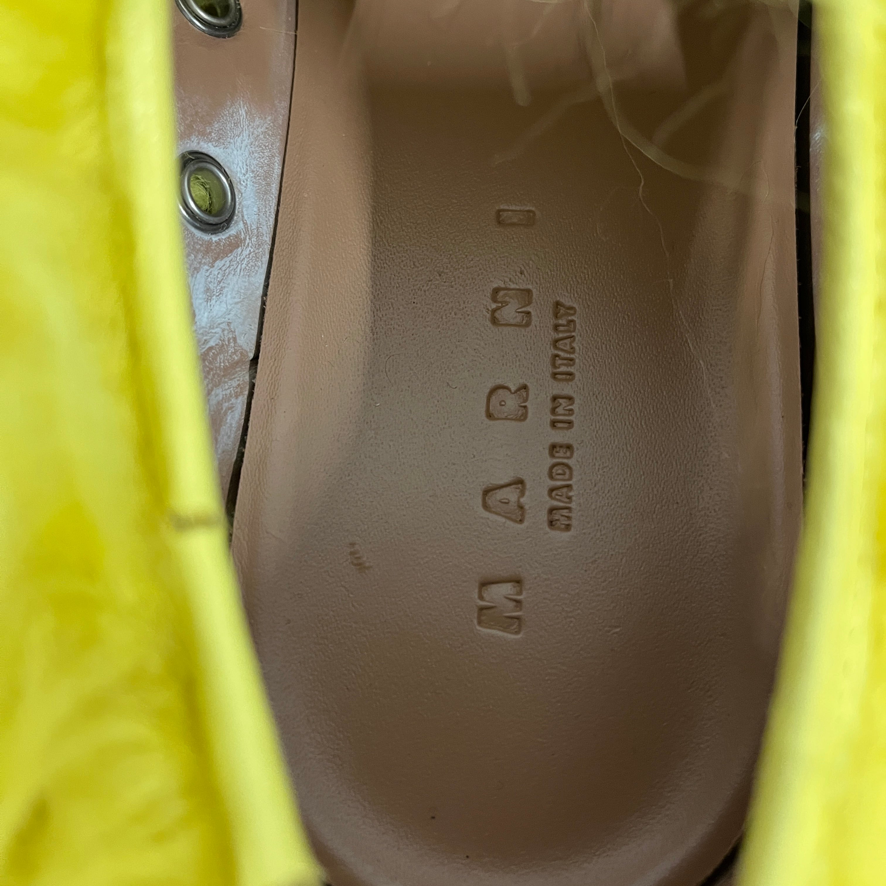 MARNI/Low-Sneakers/EU 40/Fake Fur/YEL/SSense Yellow Sneakers view 6