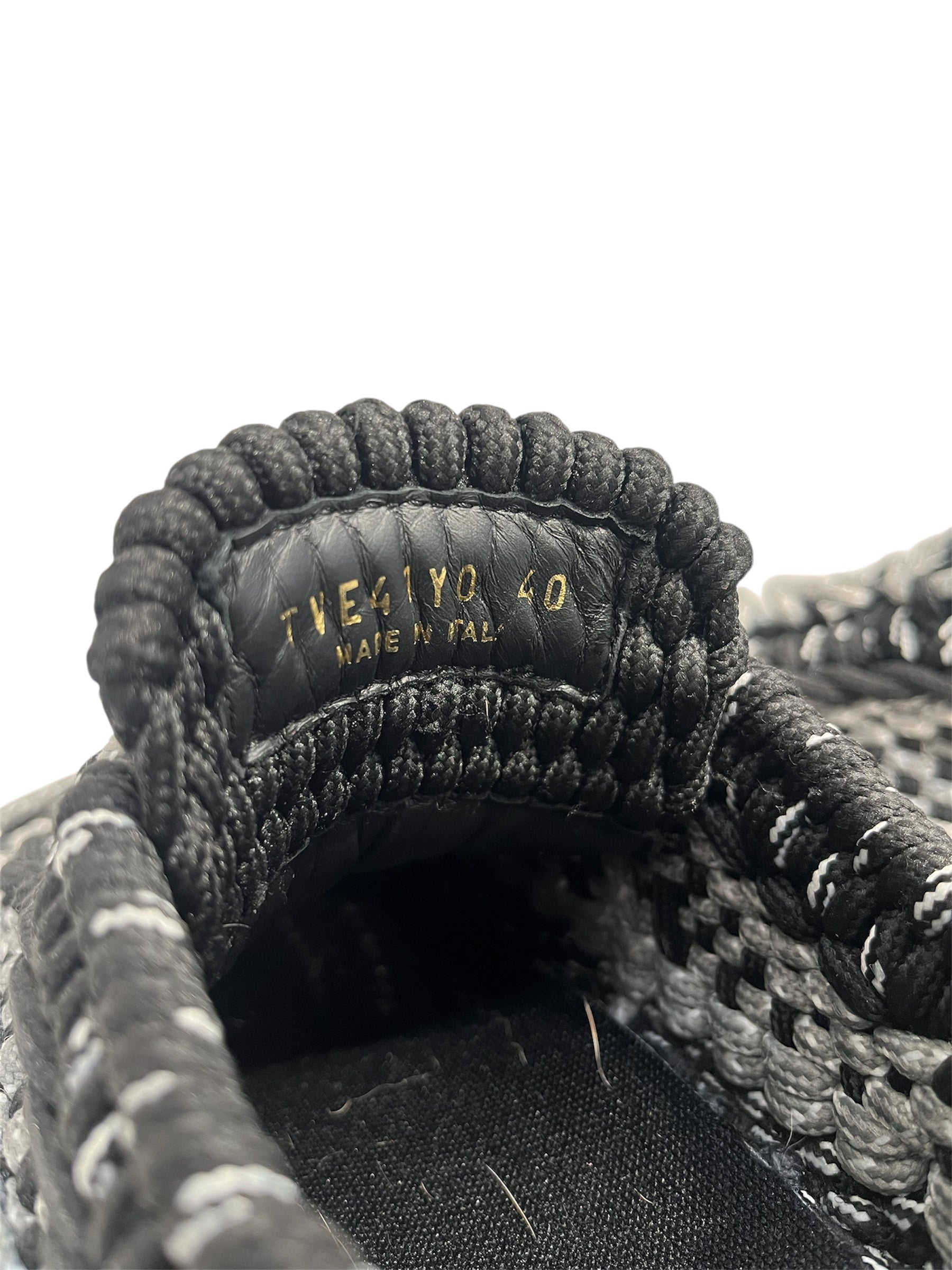 VALENTINO GARAVANI/Low-Sneakers/EU 40/BLK/paracord gry blk view 5