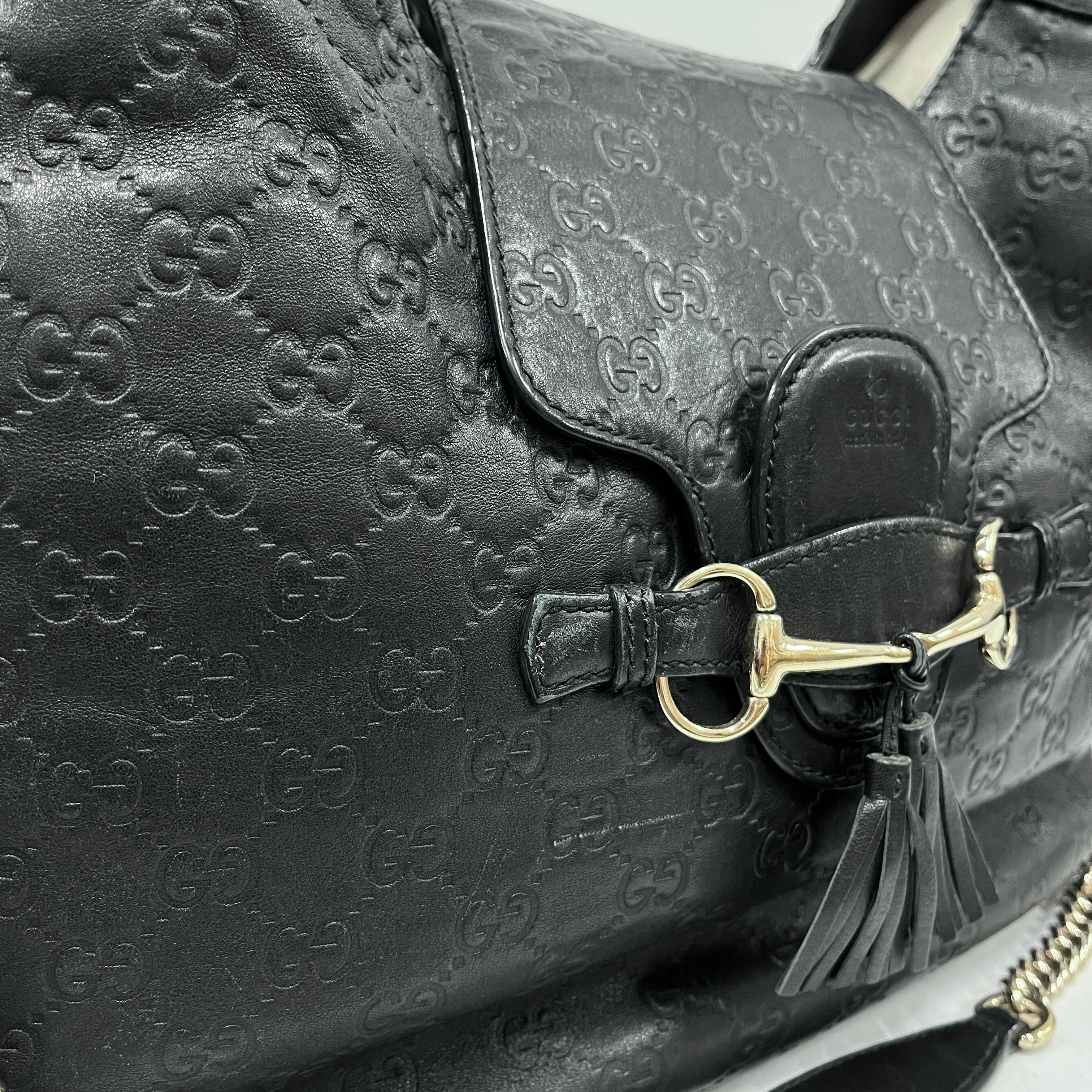GUCCI/Bag/Monogram/Leather/BLK/EMILY HOBO 32226 002123/Emily Hobo view 6