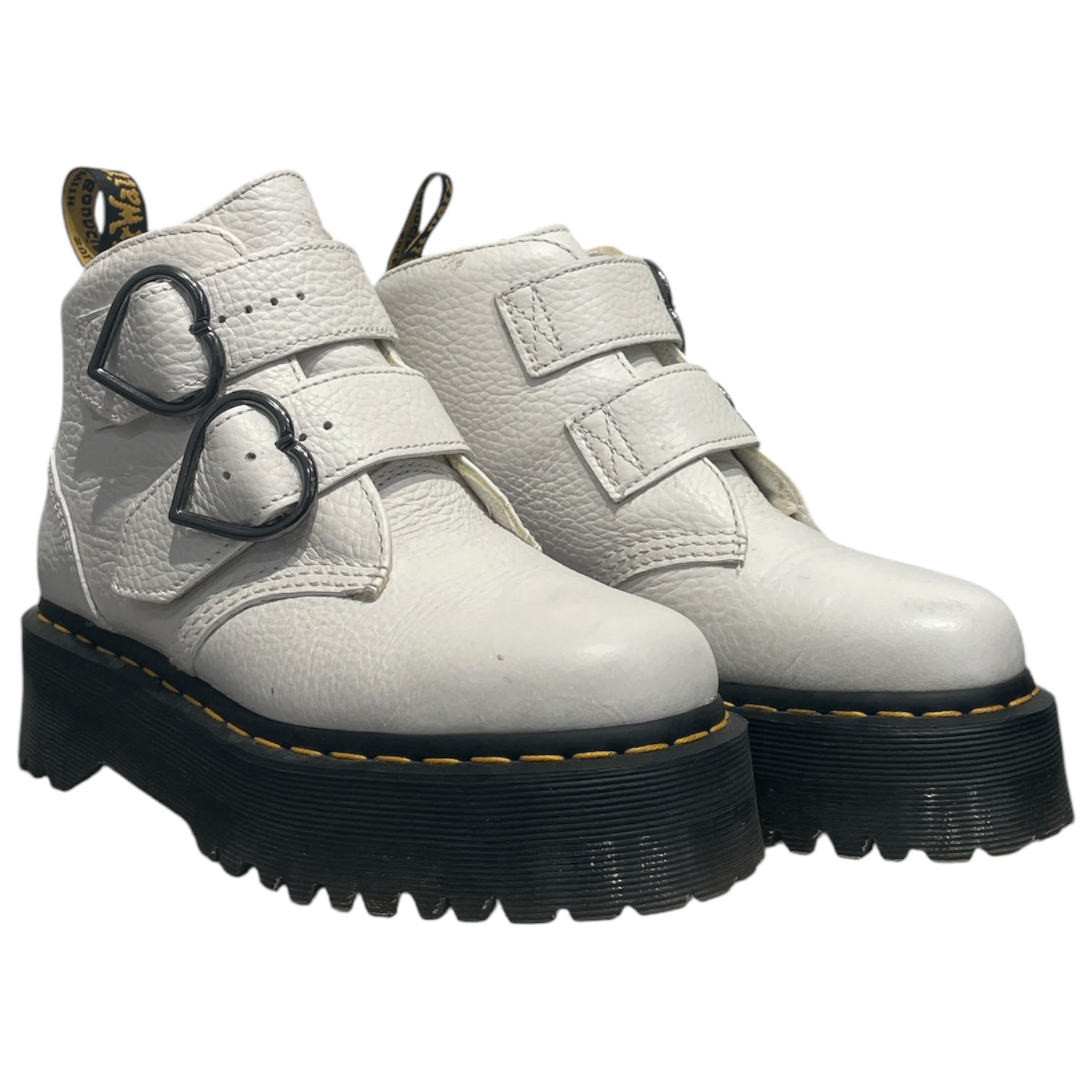 Dr.Martens/Boots/US 7/Leather/WHT/Devon Heart Platform Boots view 1
