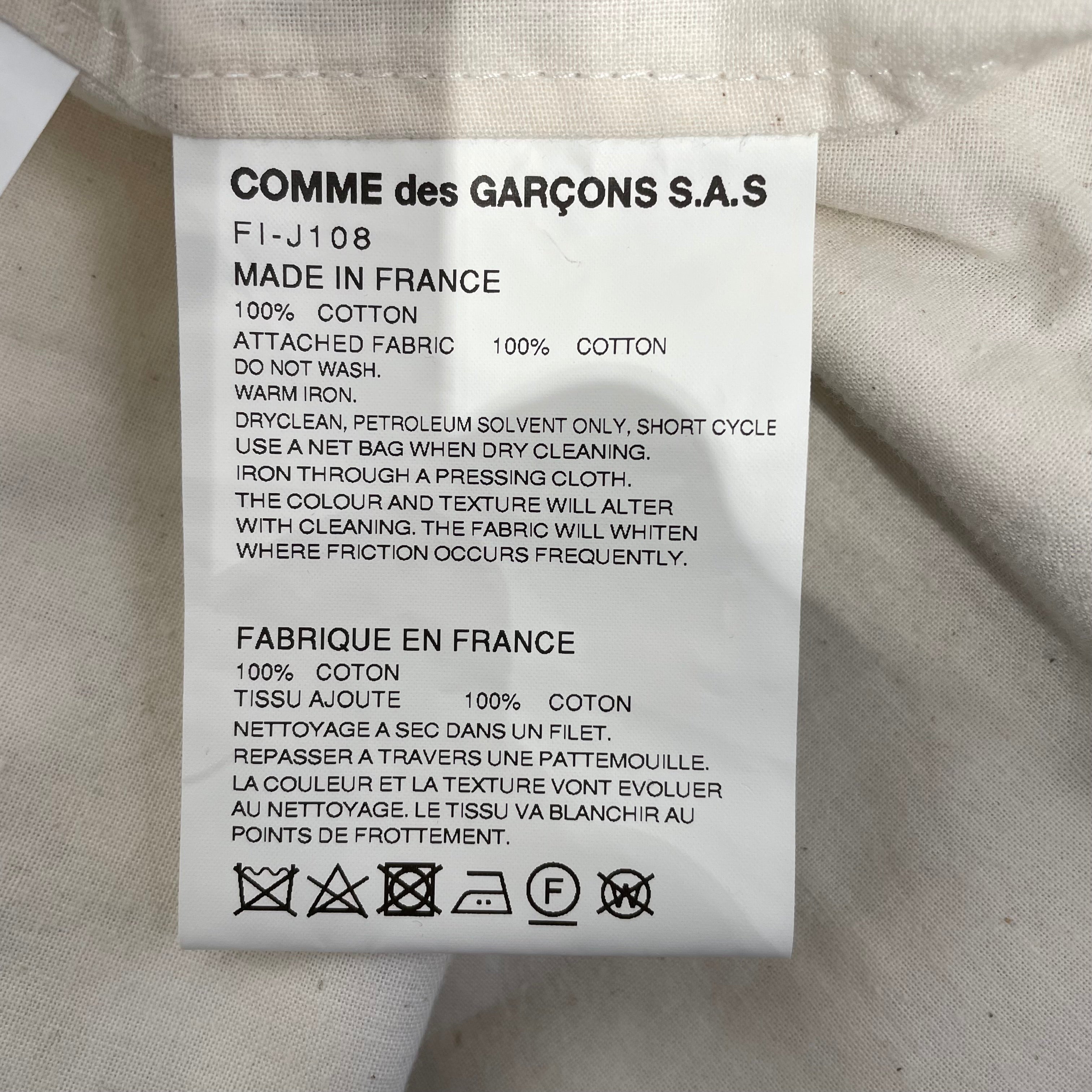 COMME des GARCONS/Jacket/M/Cotton/WHT/Graphic/X CHRISTIAN MARCLAY view 4