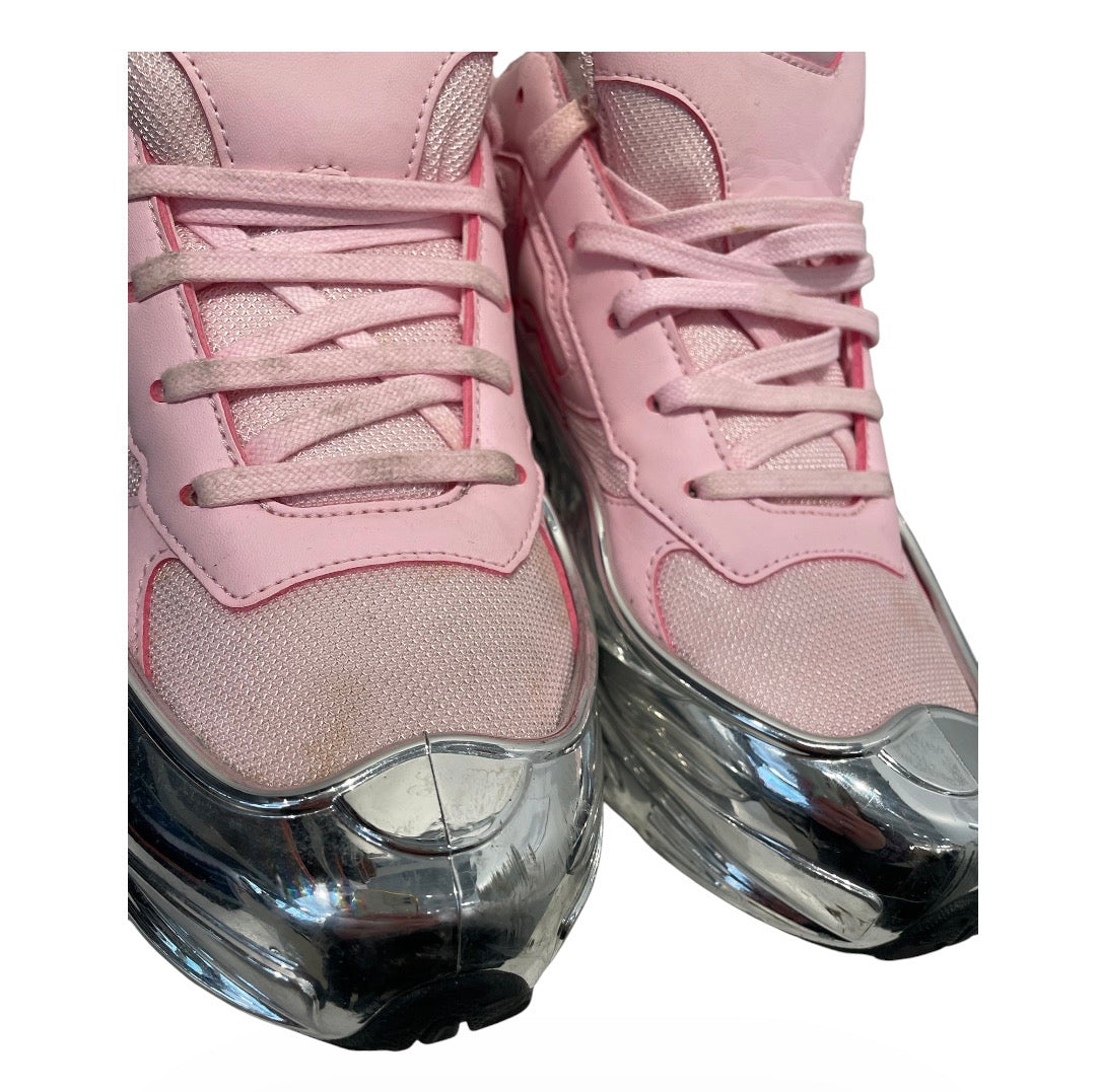 RAF SIMONS/adidas/Low-Sneakers/US 8.5/PNK/OZWEEGO PNK & SLV view 3