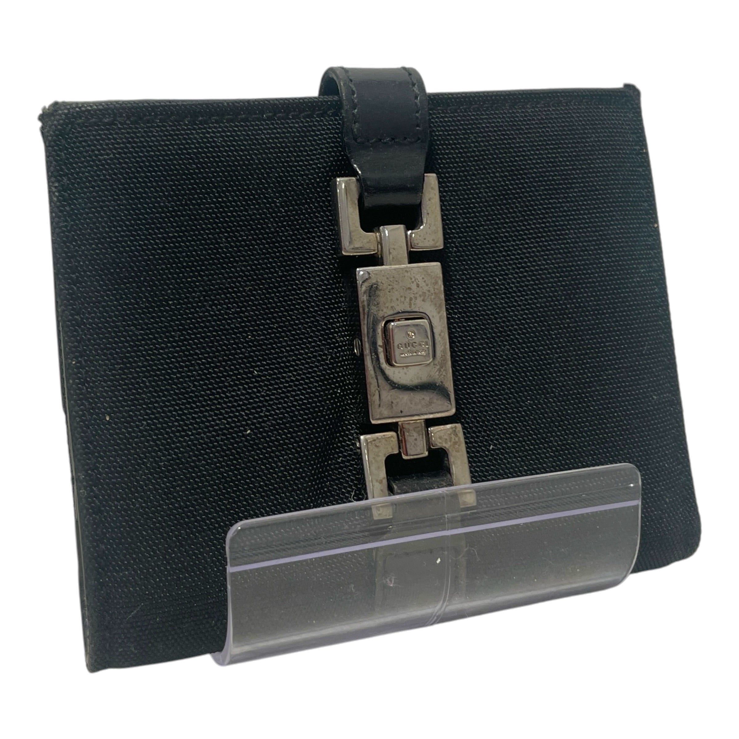 GUCCI/Wallet/Nylon/BLK/M's/Jackie Wallet view 1