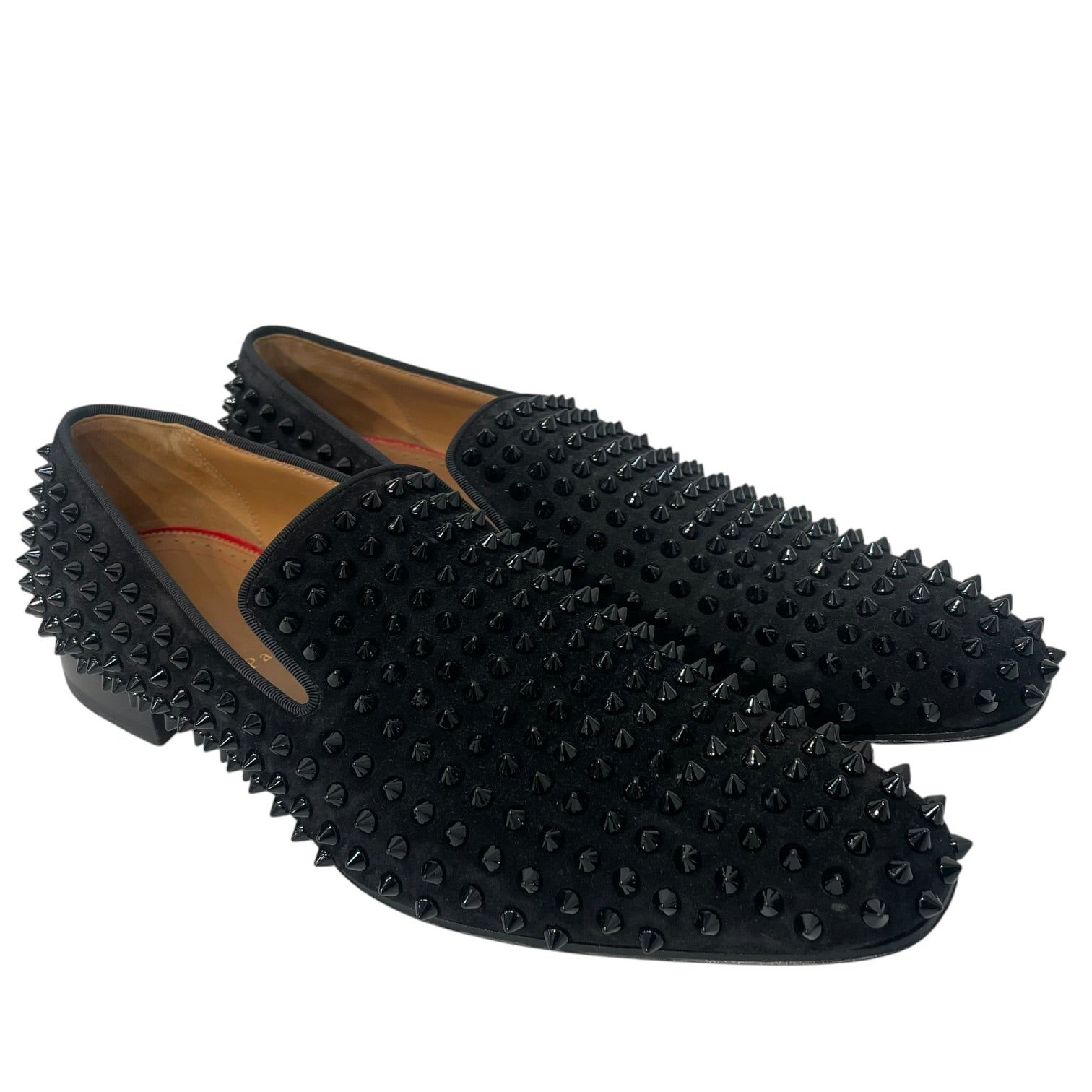 Christian Louboutin/Loafers/EU 43/Leather/BLK/Slip-on/Dandelion Spikes view 1