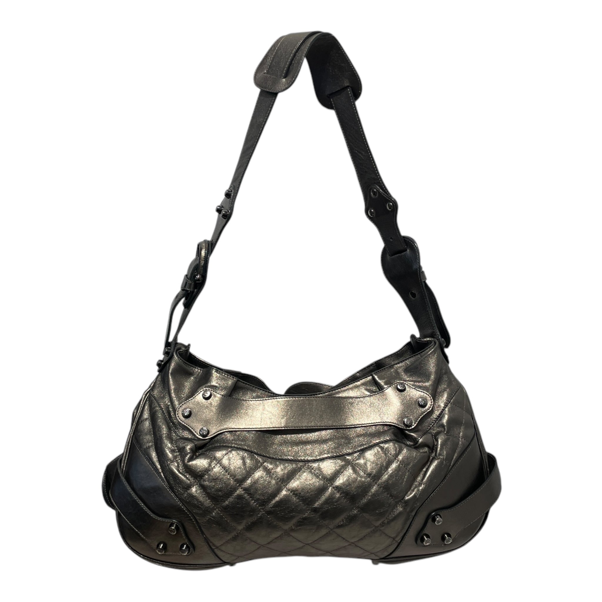 BURBERRY/Bag/Iridescent/Leather/GLD/ QUILTED LEATHER SHOULDER bAG view 2