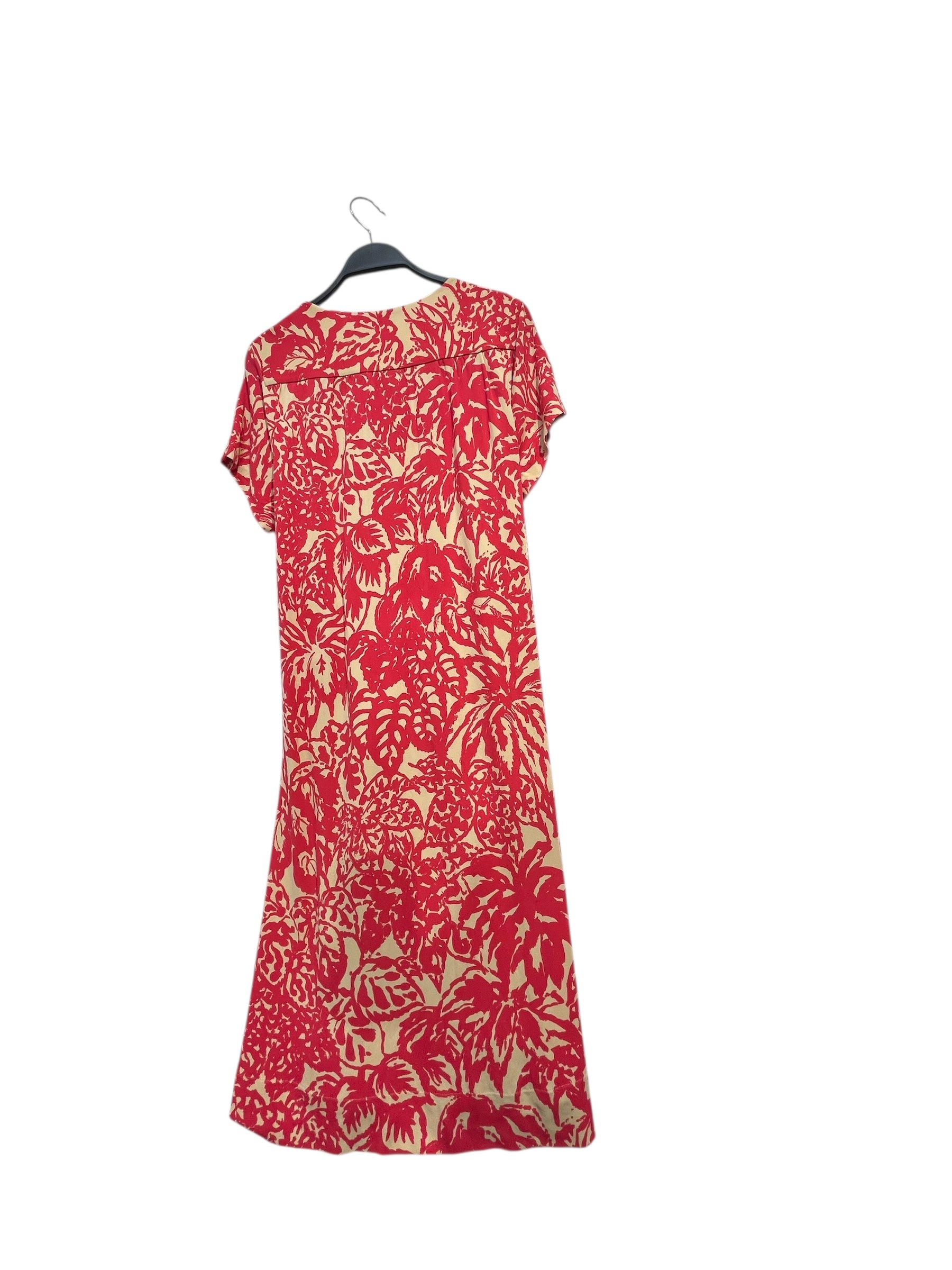 BALENCIAGA/SS Dress/38/Floral Pattern/Polyester/PNK/BGE PNK  BLACK TIE DRESS view 2