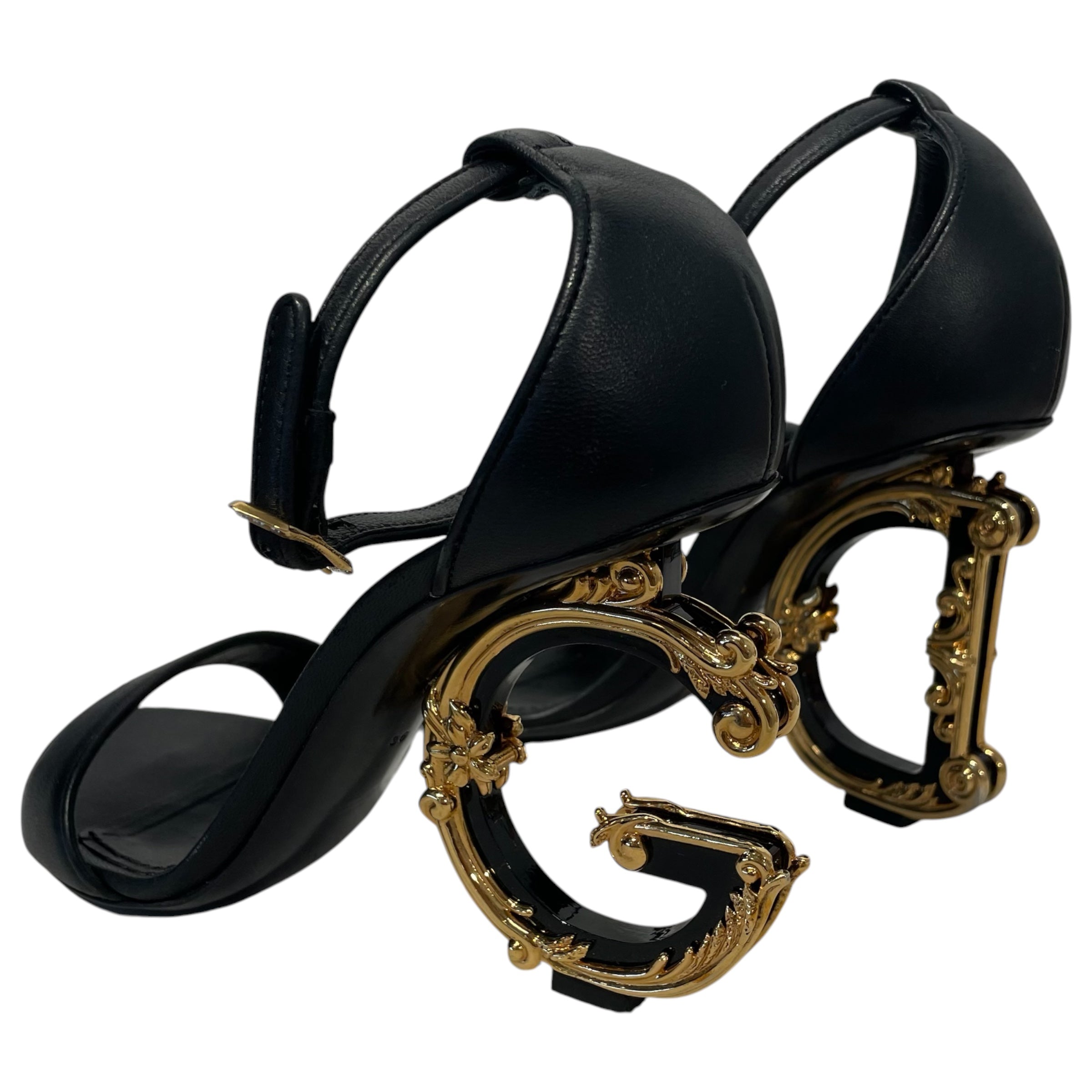 DOLCE&GABBANA/Heels/EU 36/Leather/BLK/ view 2