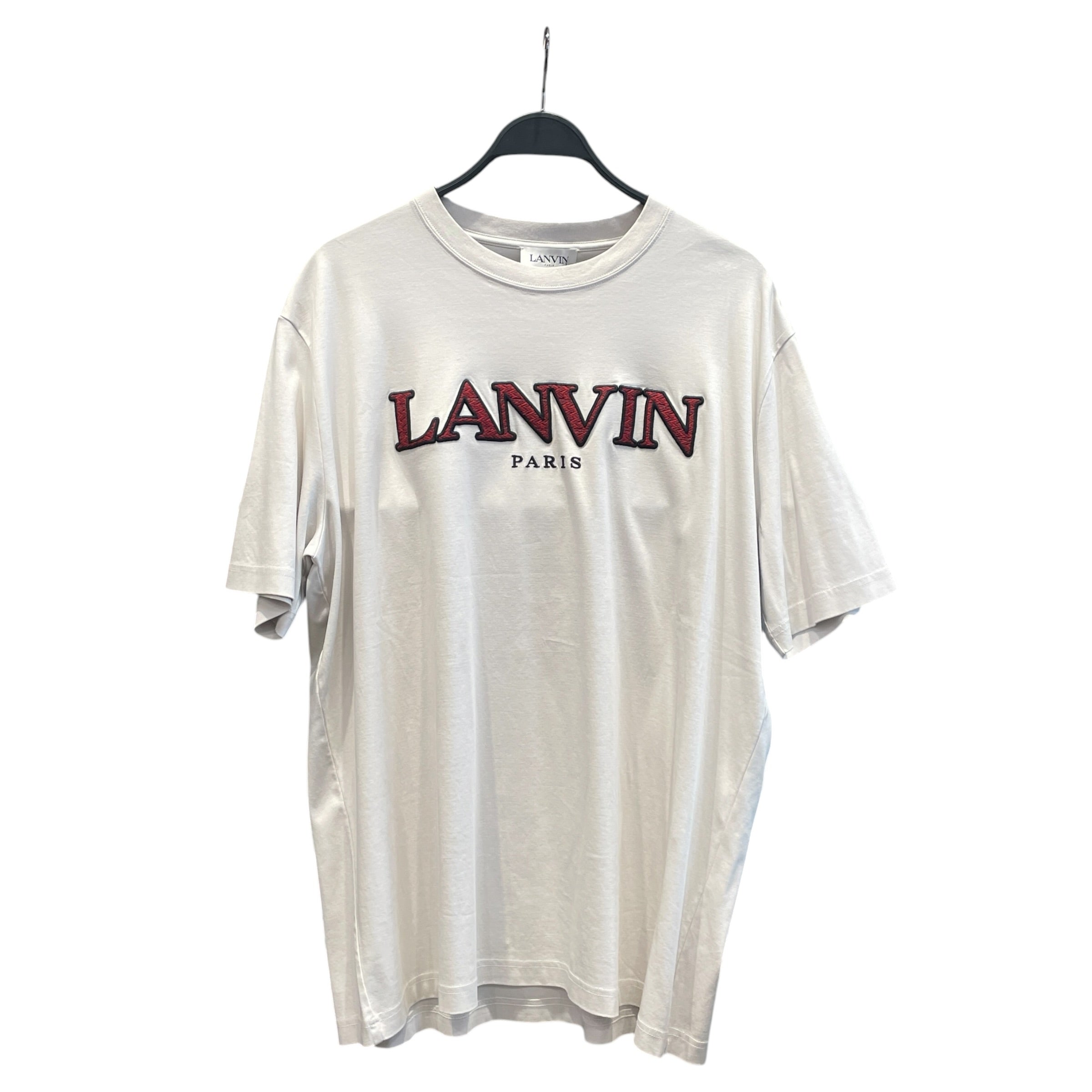LANVIN/T-Shirt/Cotton/WHT/LANVIN RED GRPAHIC FRONT view 1