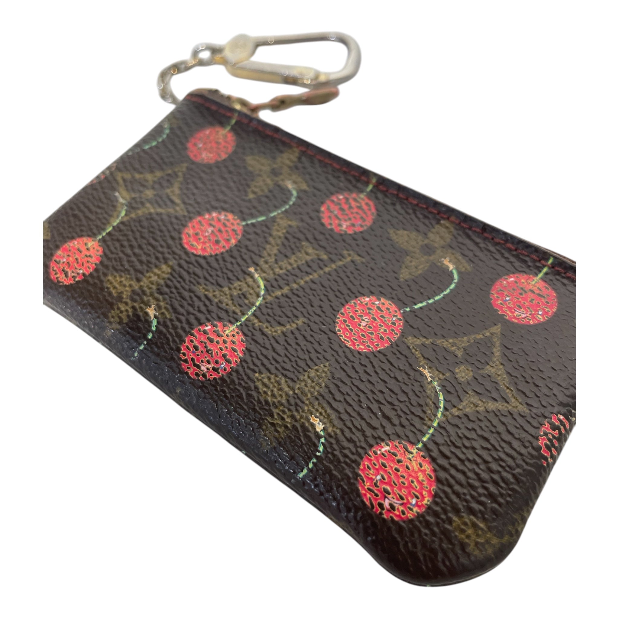 LOUIS VUITTON/Coin Wallet/Monogram/Leather/BRW/Cerises Key Pouch view 6