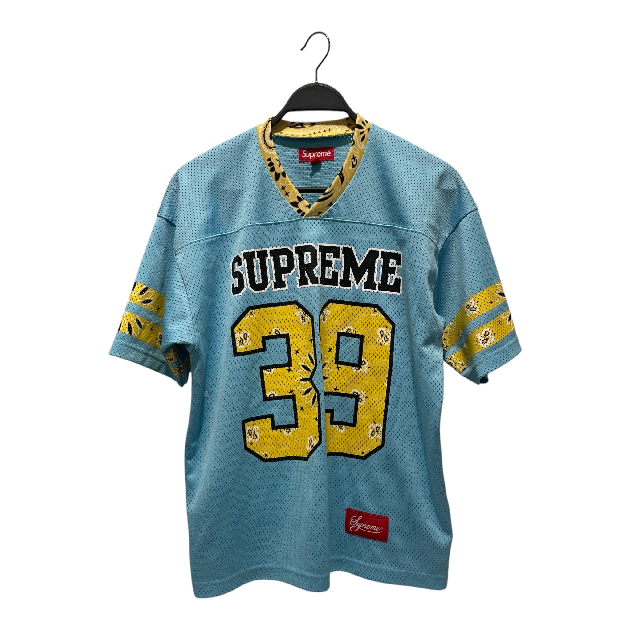 Supreme/Cut & Sew/S/Polyester/BLU/All Over Print/Bandana Football Jersey view 1