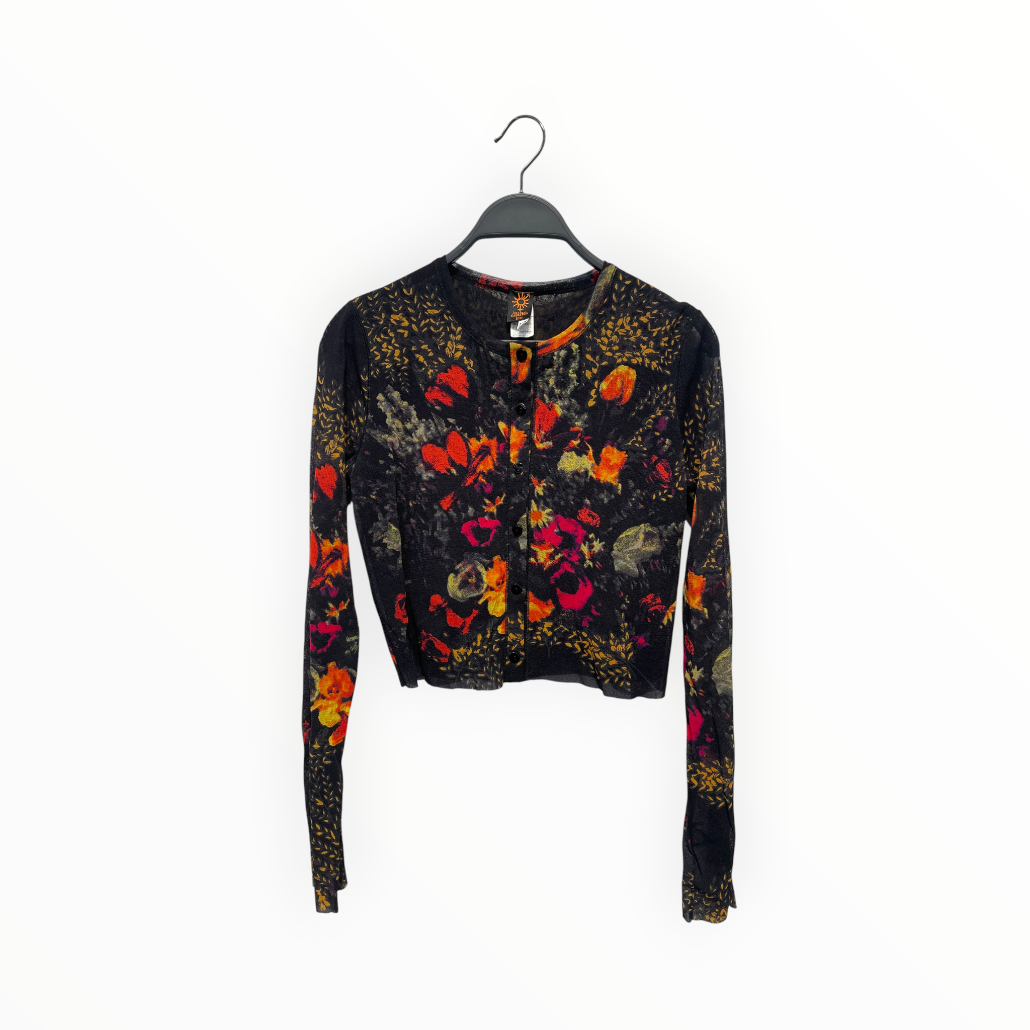 Jean Paul GAULTIER SOLEIL/LS Blouse/XL/Floral Pattern/Polyester/MLT/ view 1