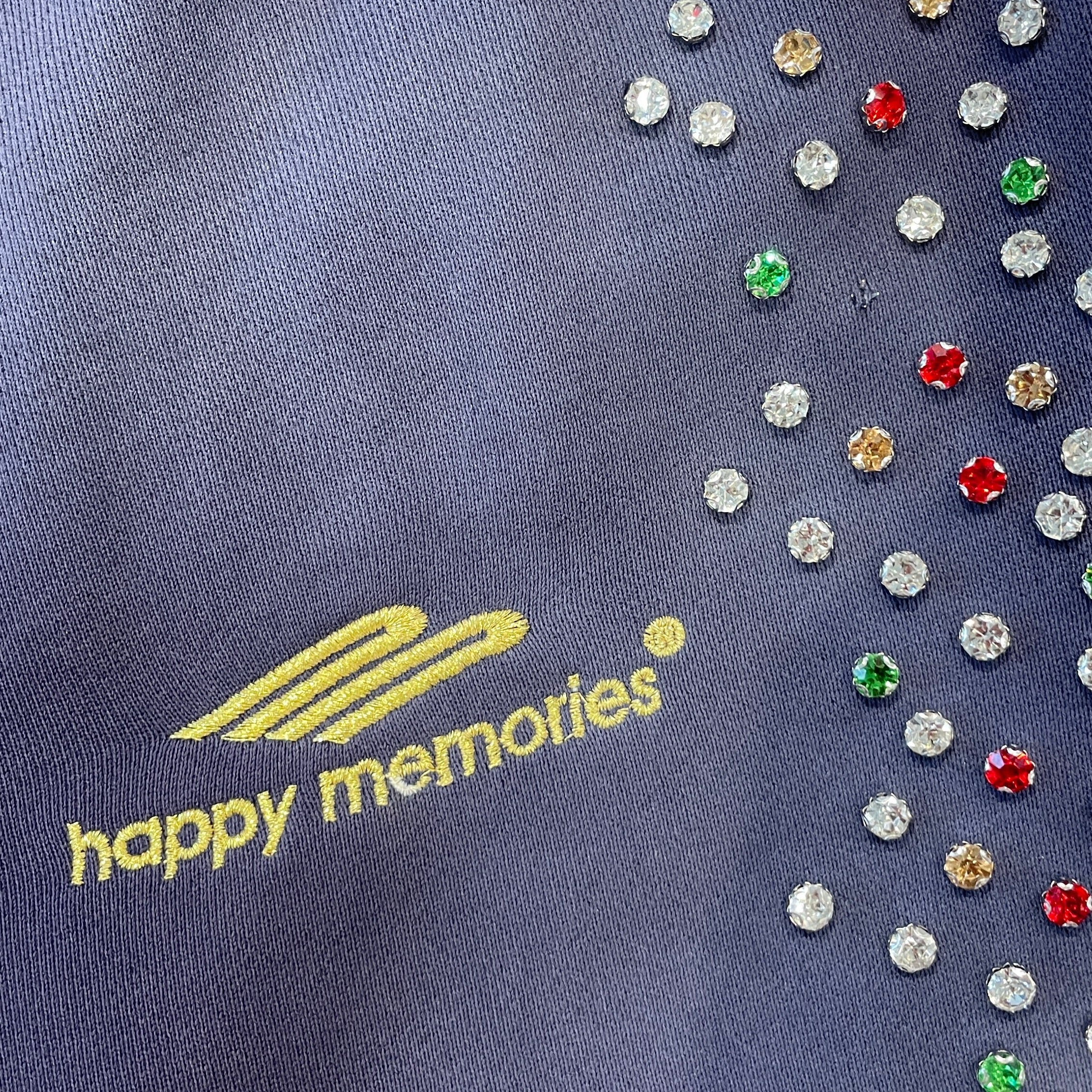 HMDD(Happy Memories Don't Die)/Pants/XL/Cotton/NVY/rhinestone stripe mlt, capri view 3