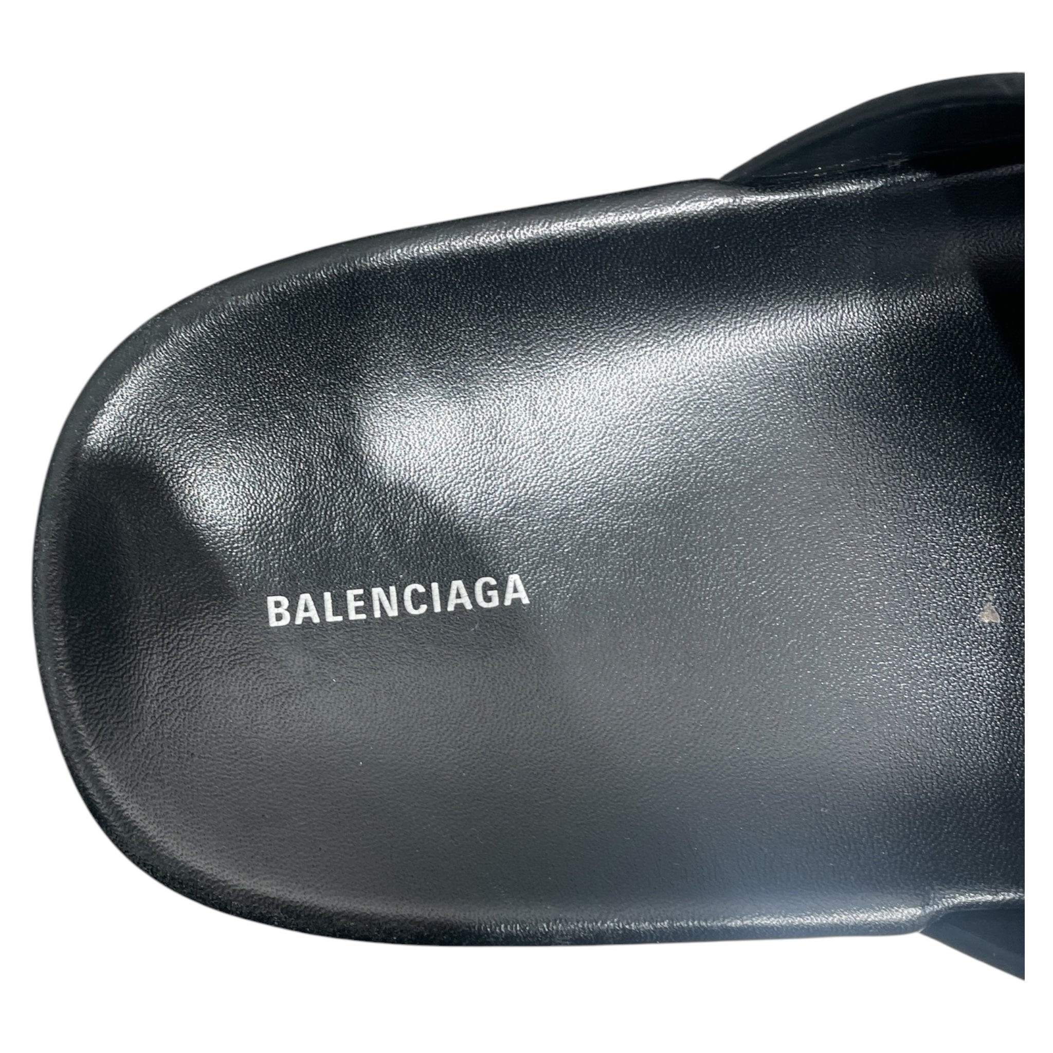 BALENCIAGA/Sandals/EU 41/Leather/BLK/mallorca view 3
