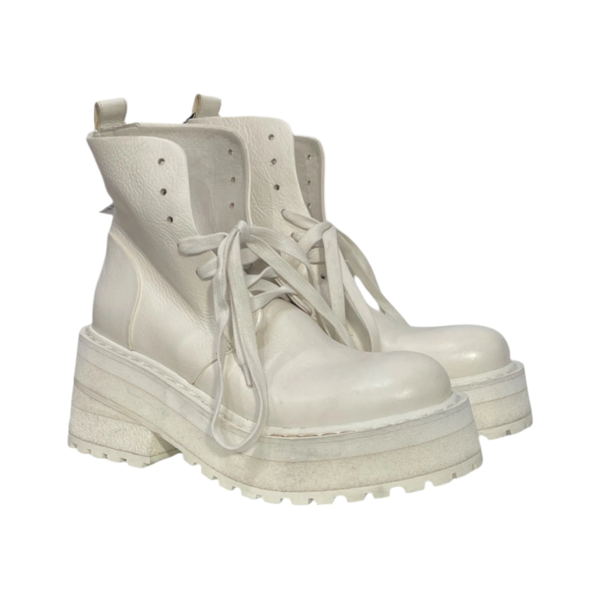 Marsell/Boots/EU 38.5/Leather/WHT/ view 1