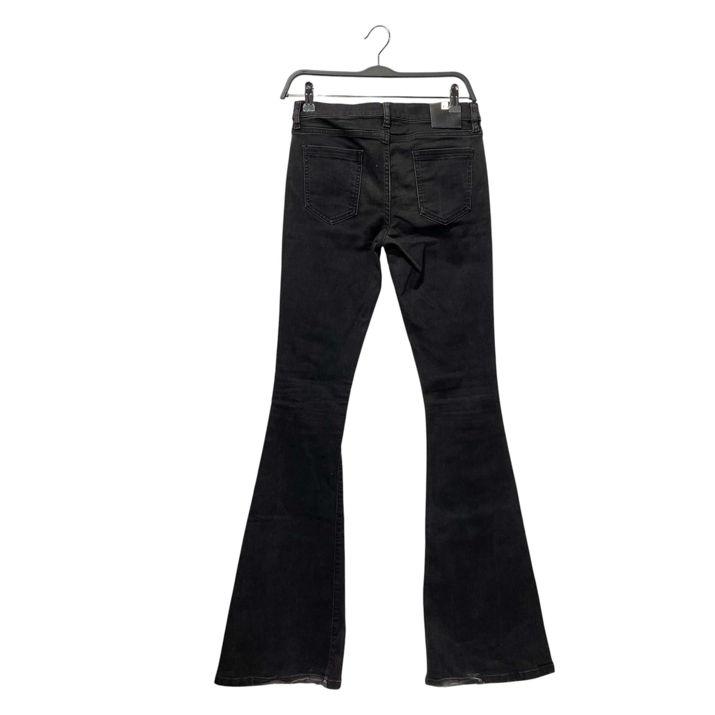 1017 ALYX 9SM(ALYX)/Bootcut Pants/28/Cotton/BLK/Low-rise/super flare circle zipper ring view 2