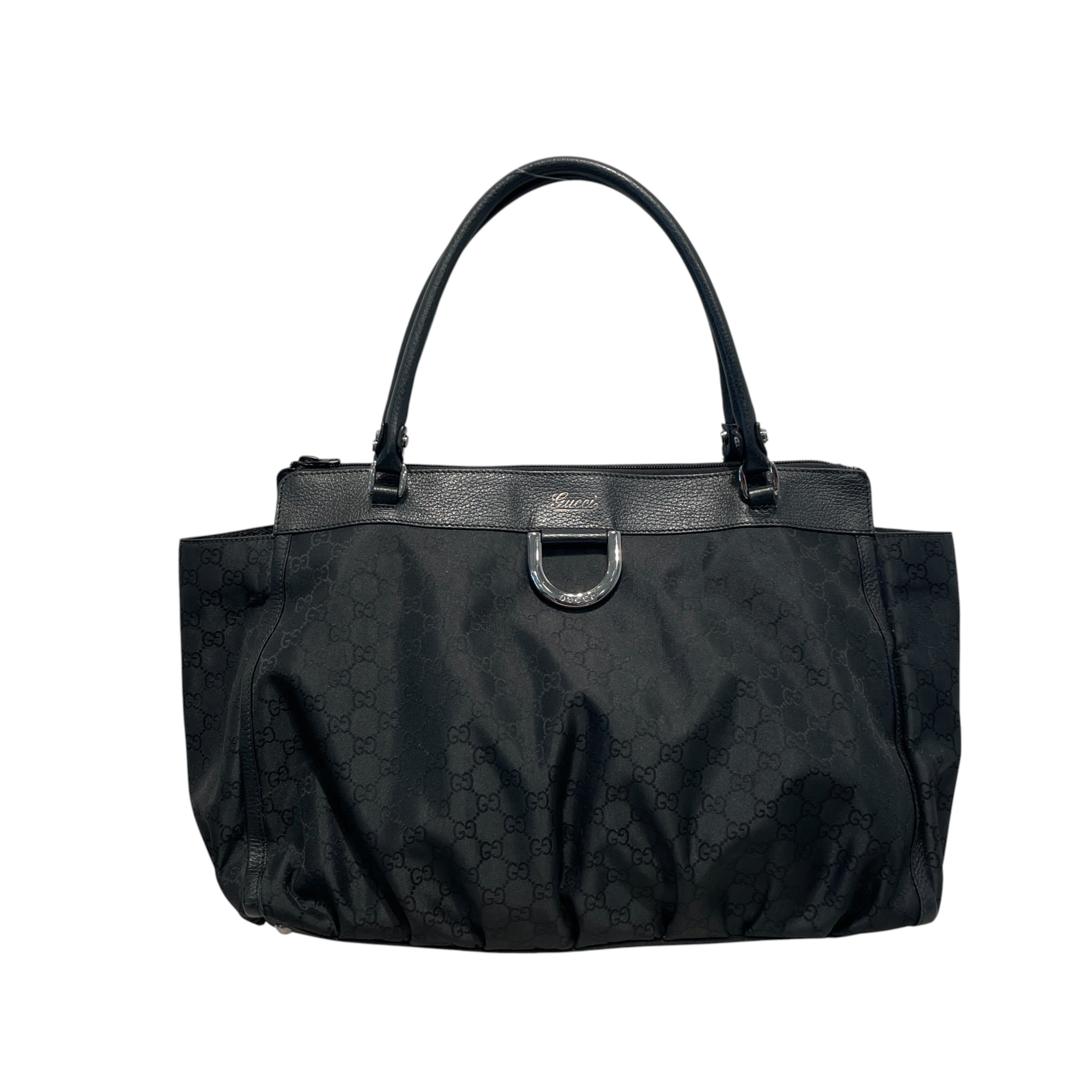 GUCCI/Hand Bag/Monogram/Nylon/BLK/Large Abby Bag view 1
