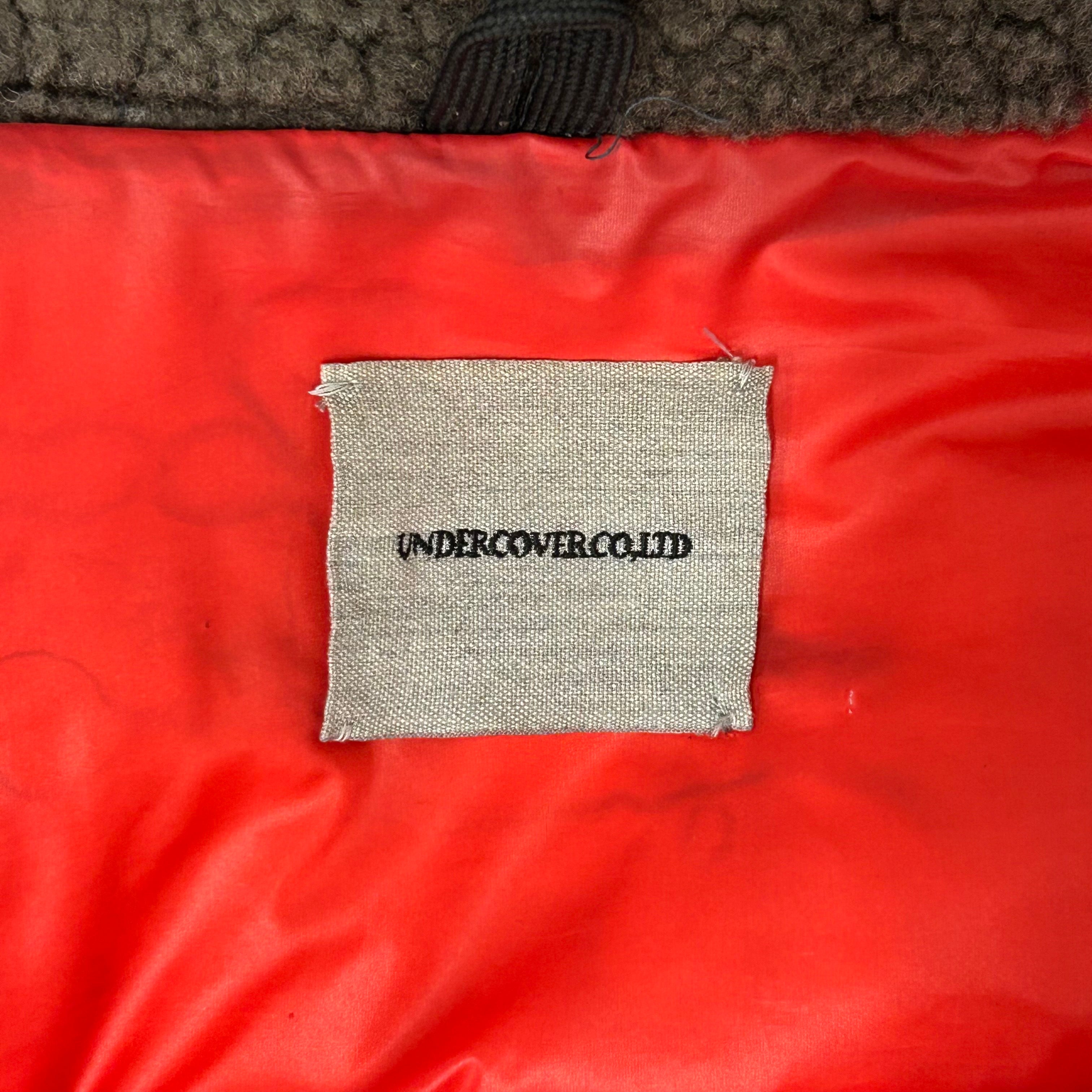 UNDERCOVER/Puffer Jkt/2/Polyester/MLT/HYBRID LEATHER DOWN JACKET view 3